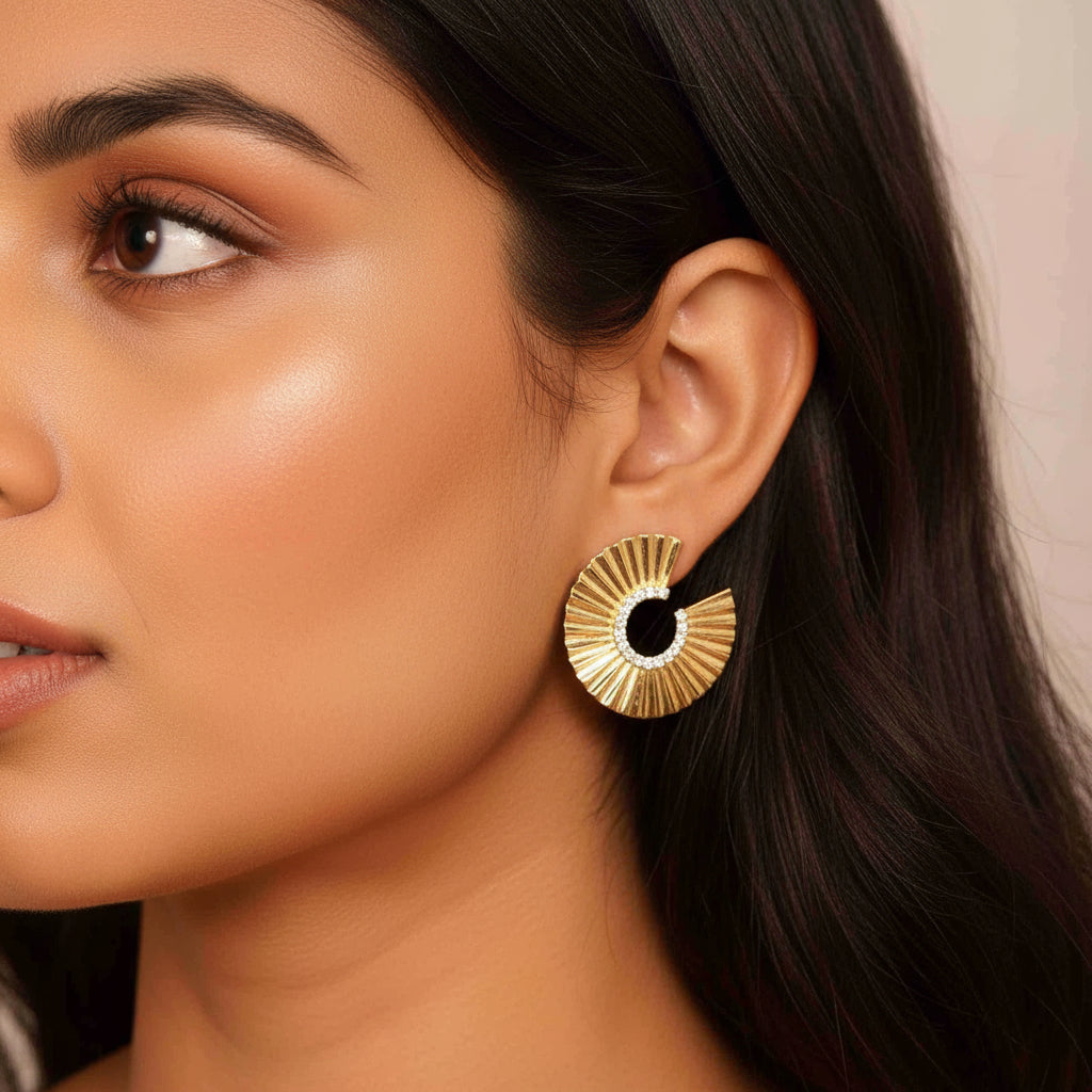 Radiant Crescent Earrings