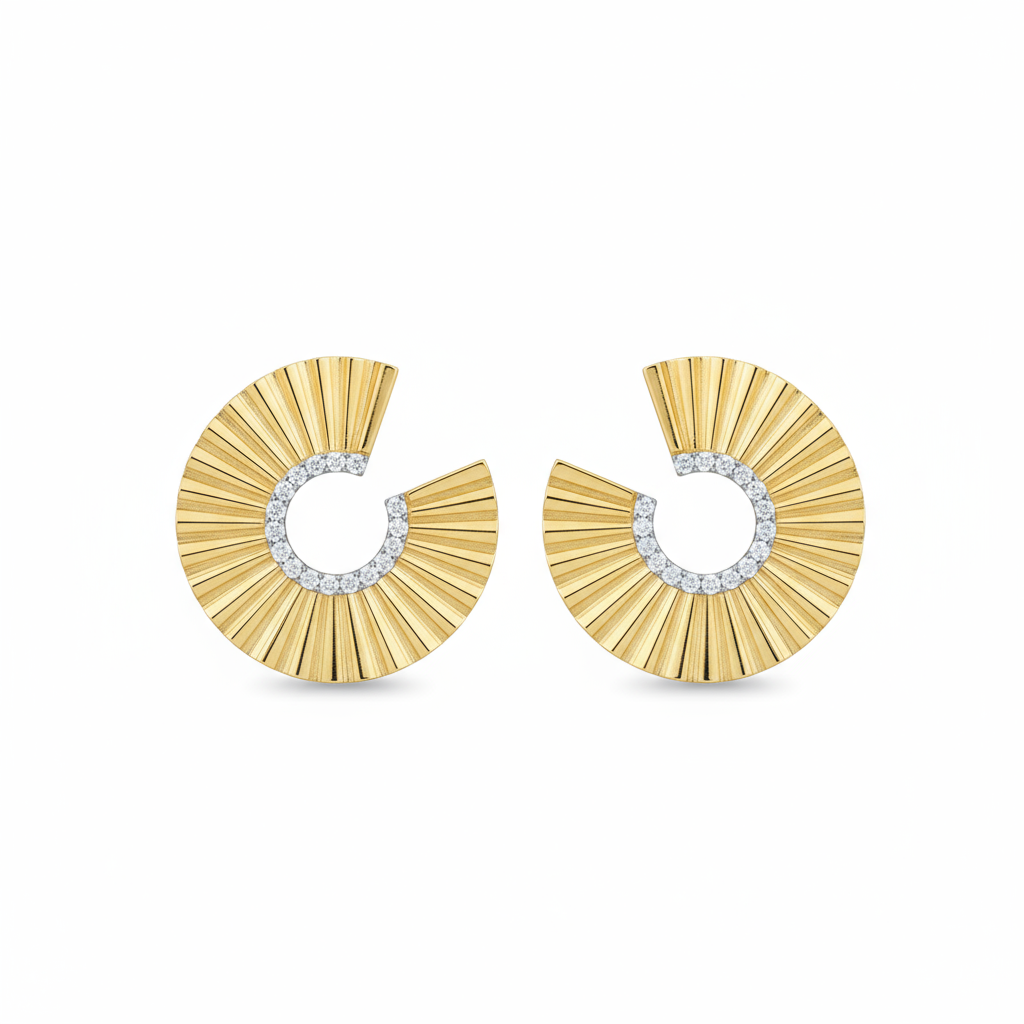 Radiant Crescent Earrings