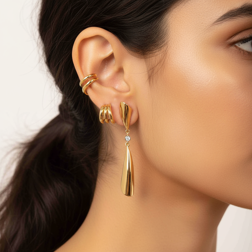 Fluid Grace Drop Earrings