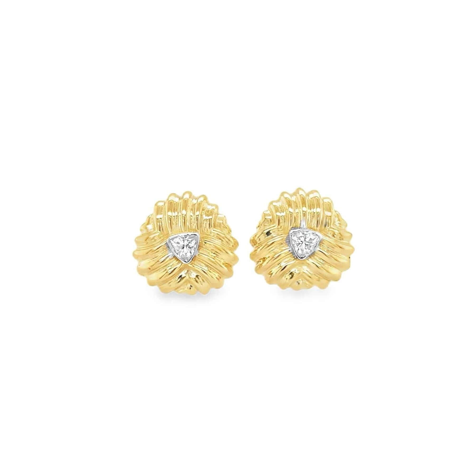 Trillion Sunburst Studs