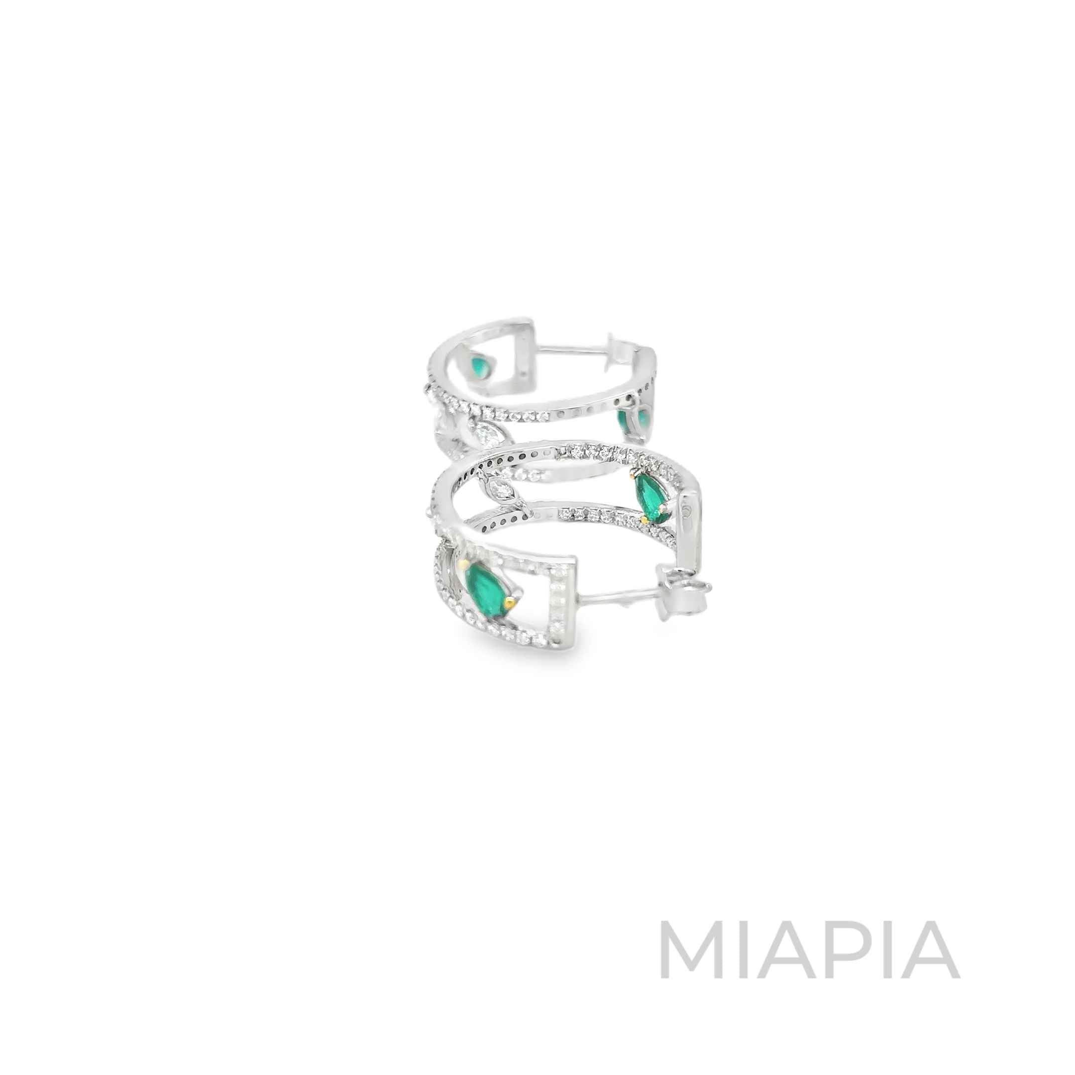 Emerald Arc Earrings