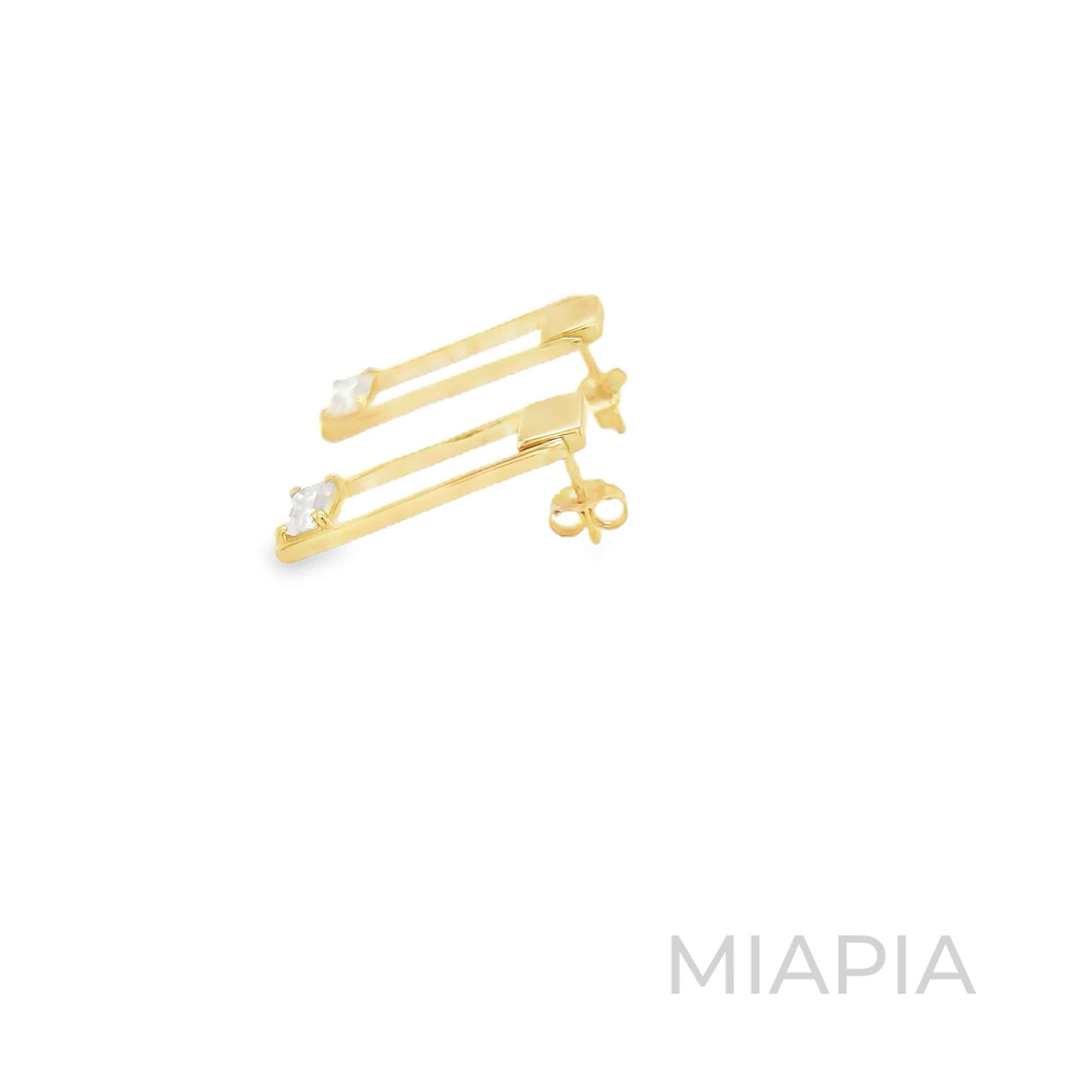 Linear Grace Drop Earrings