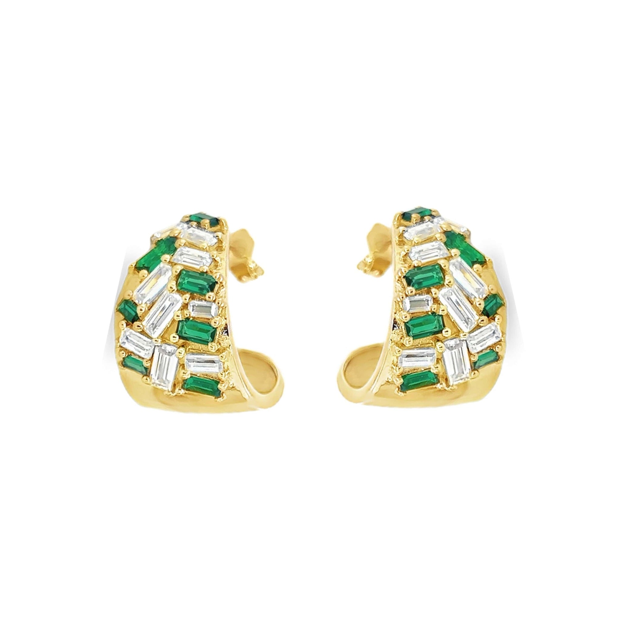 Emerald Mosaic Earrings