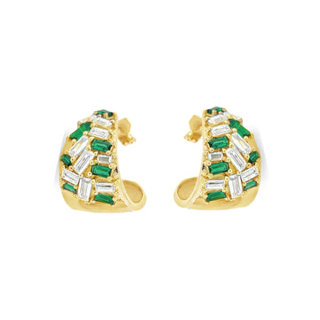 Emerald Mosaic Earrings