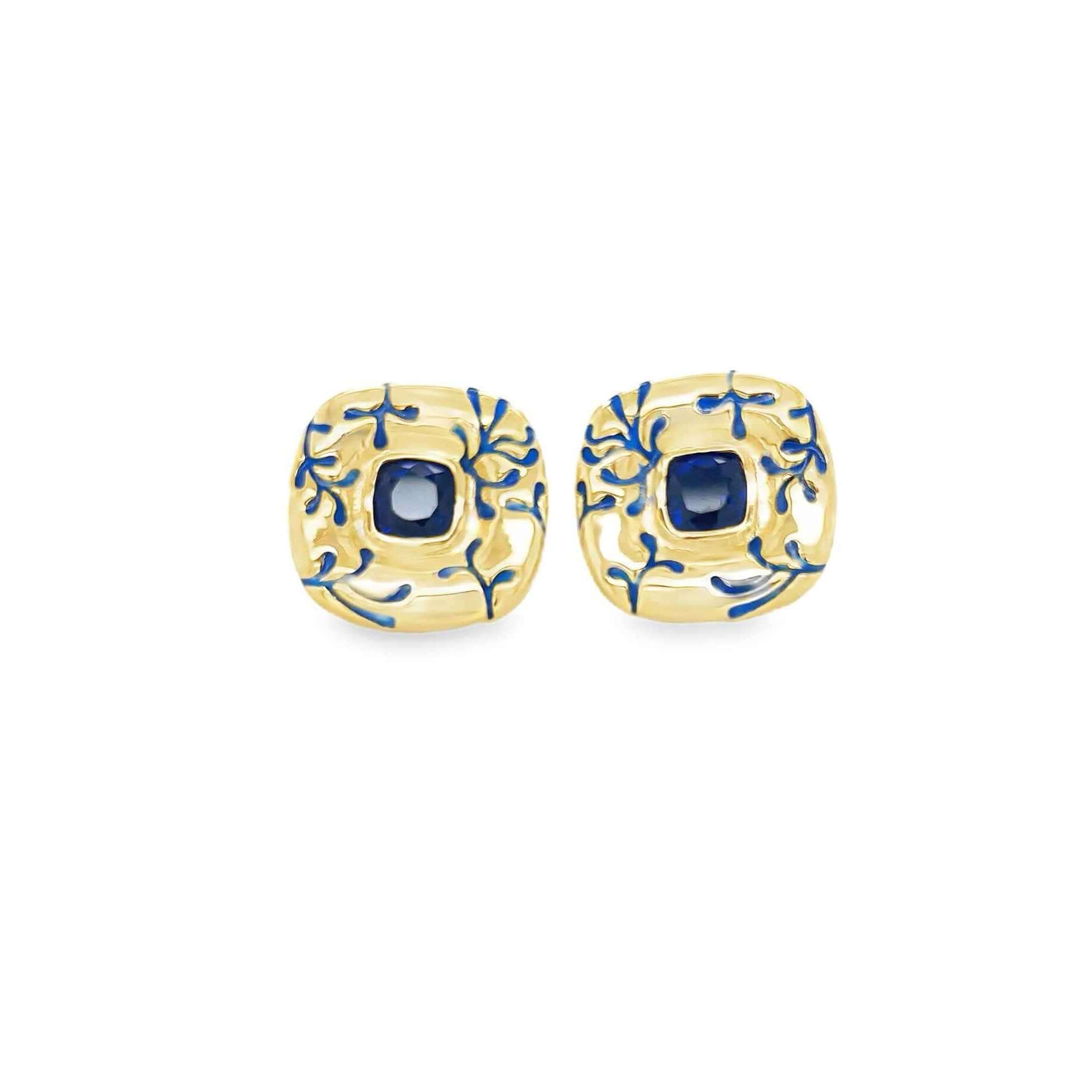 Azure Bloom Studs