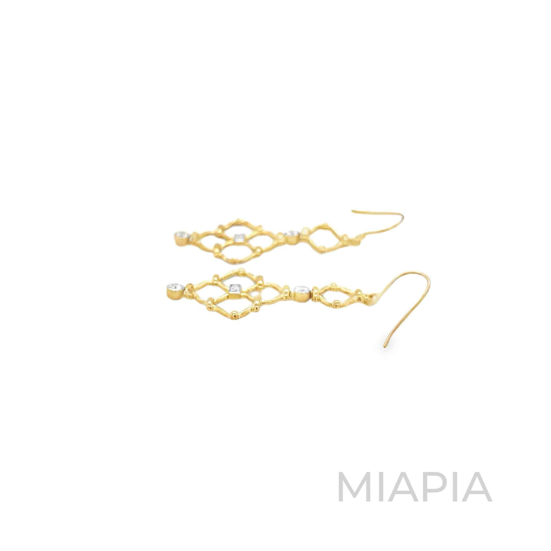 Regal Lattice Drop Earrings