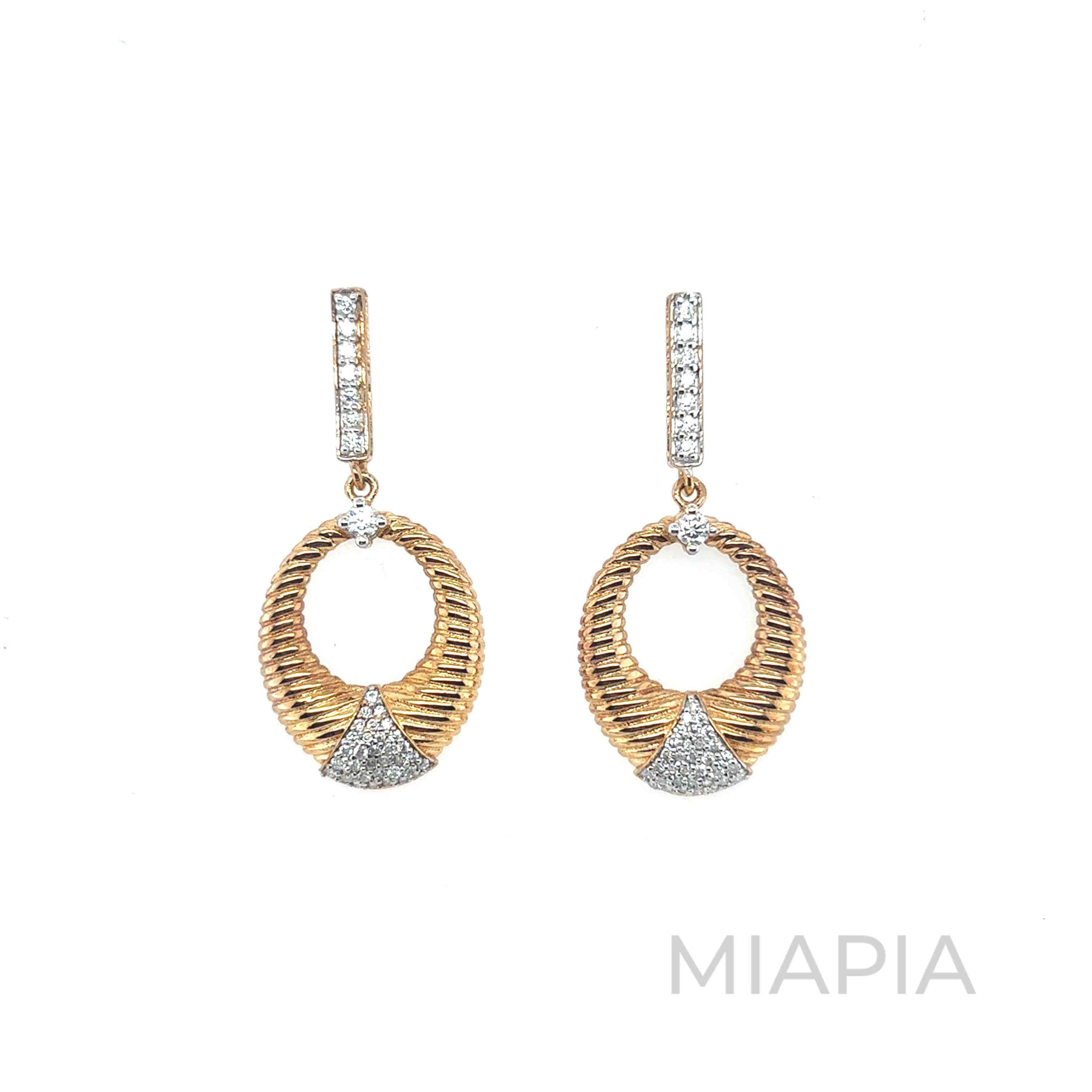 Halo Textured Drop Earrings