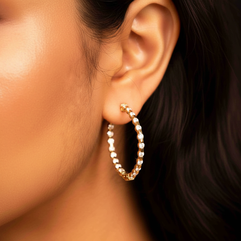 Enchanted Oval Hoops