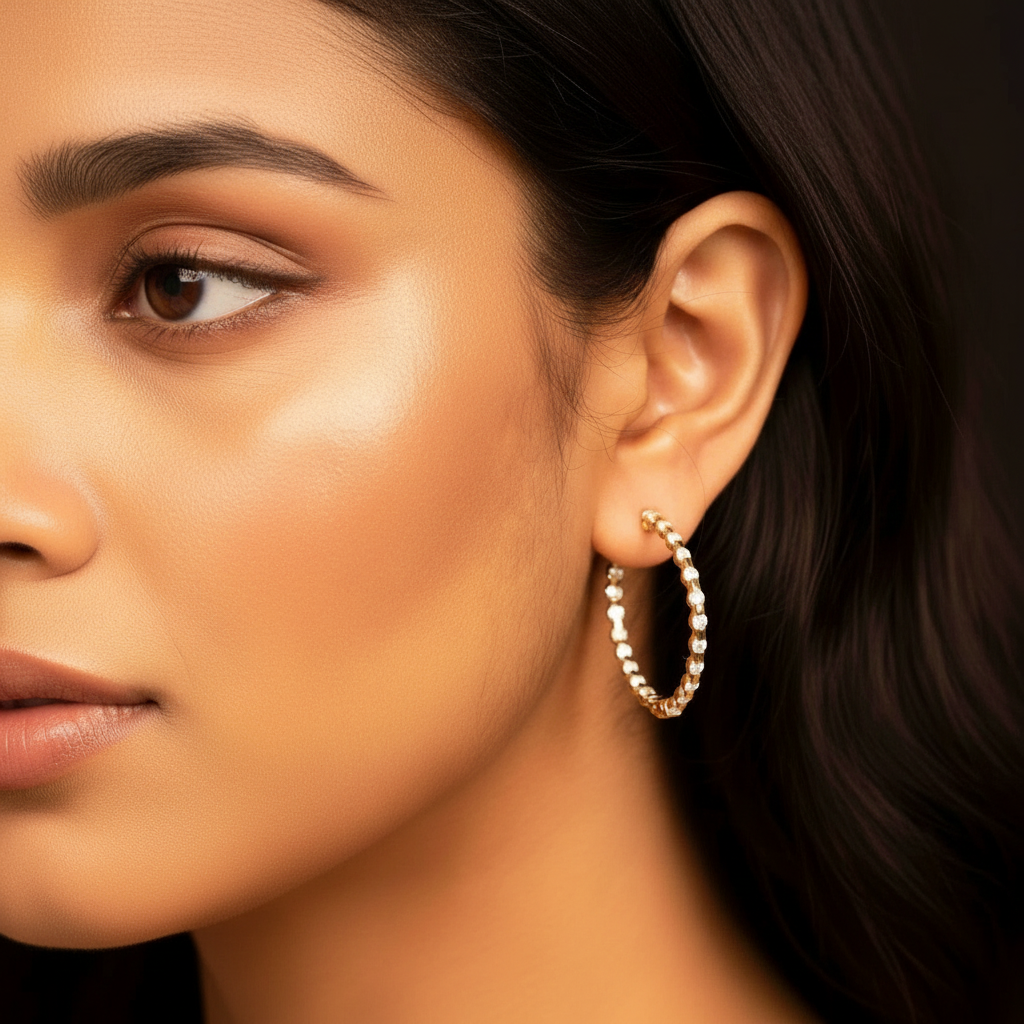 Enchanted Oval Hoops