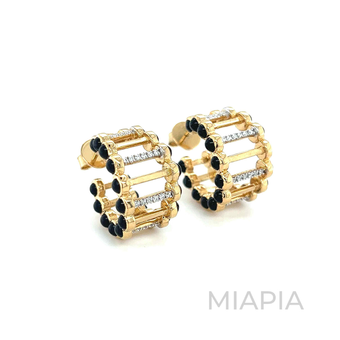 Eterna Hoop Puzzle Earrings