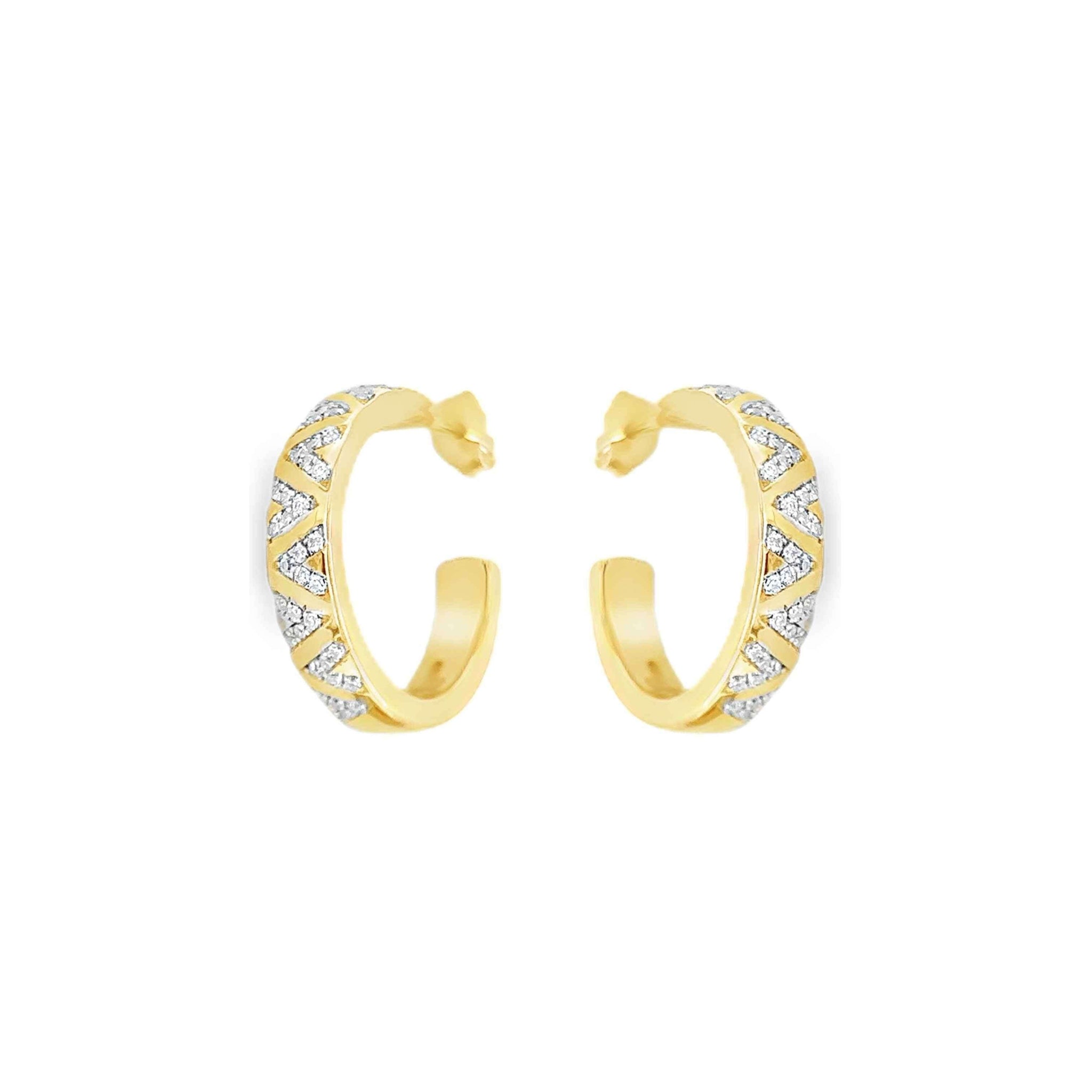 Diagonal Dazzle Hoops