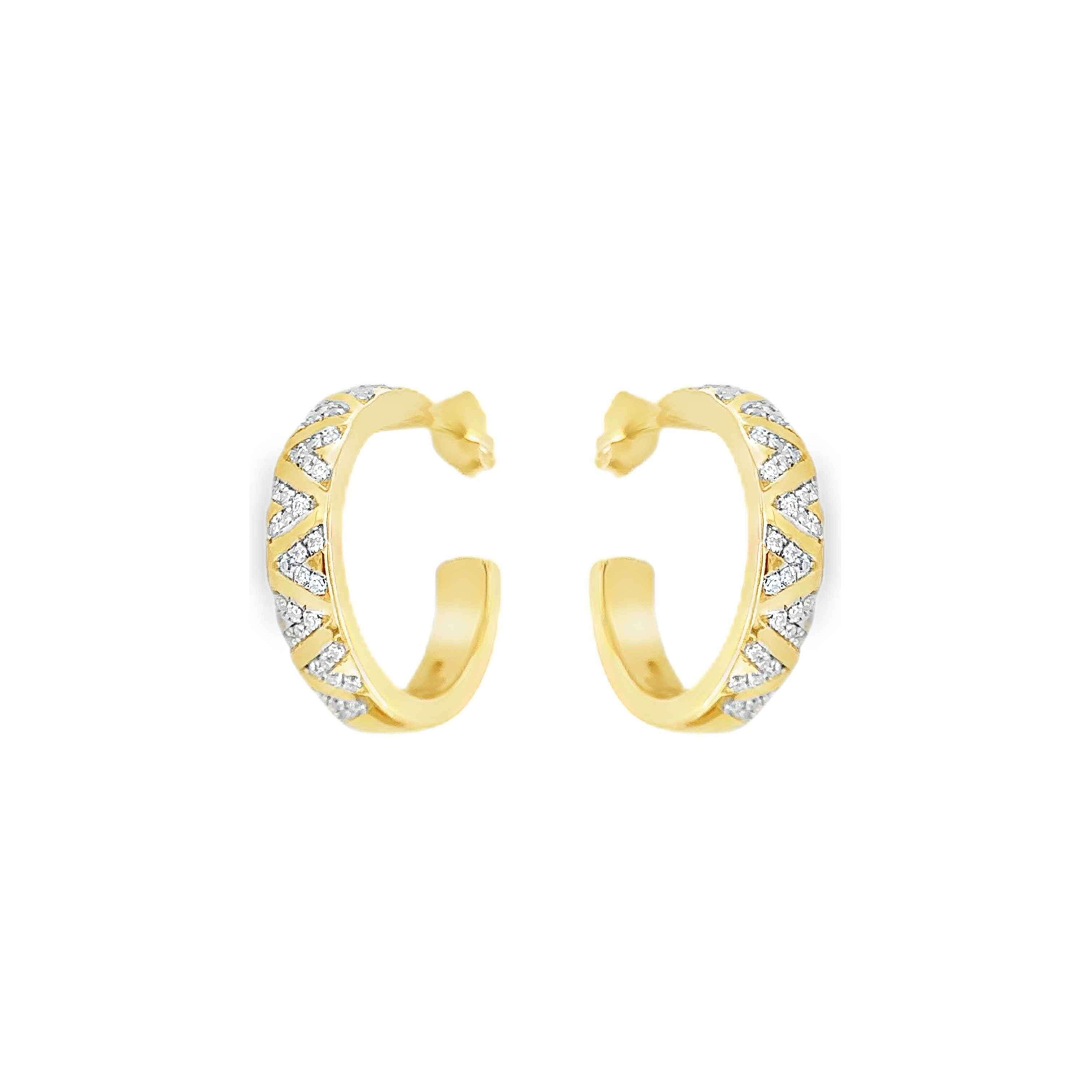 Diagonal Dazzle Hoops