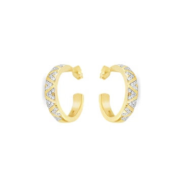 Diagonal Dazzle Hoops