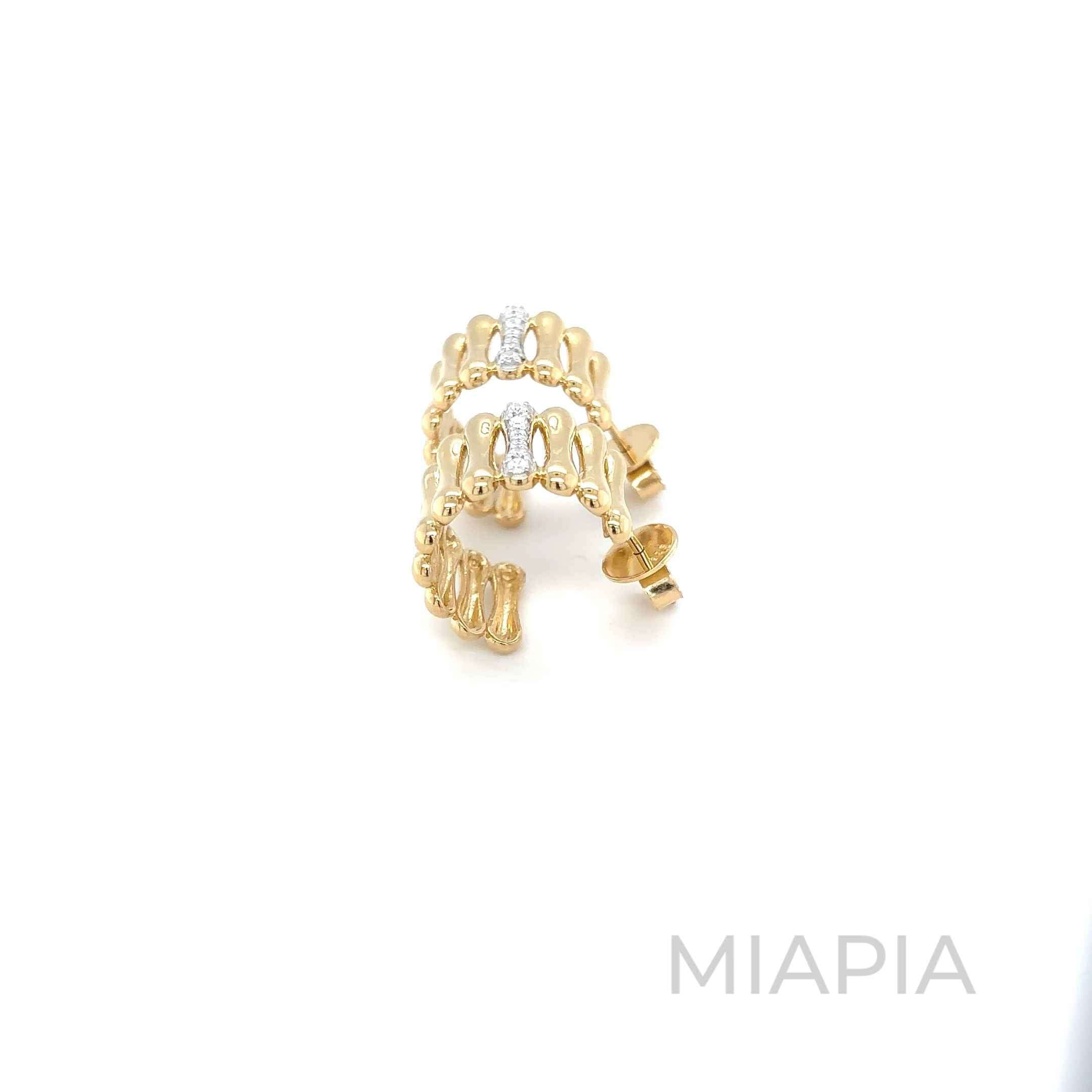 Radiant Ripple Hoops