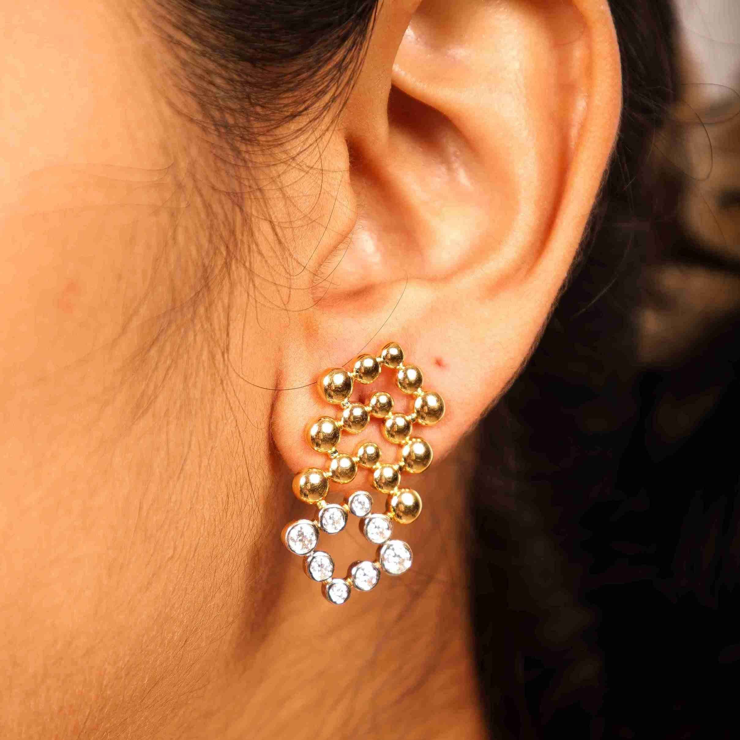 Stardust Cluster Earrings