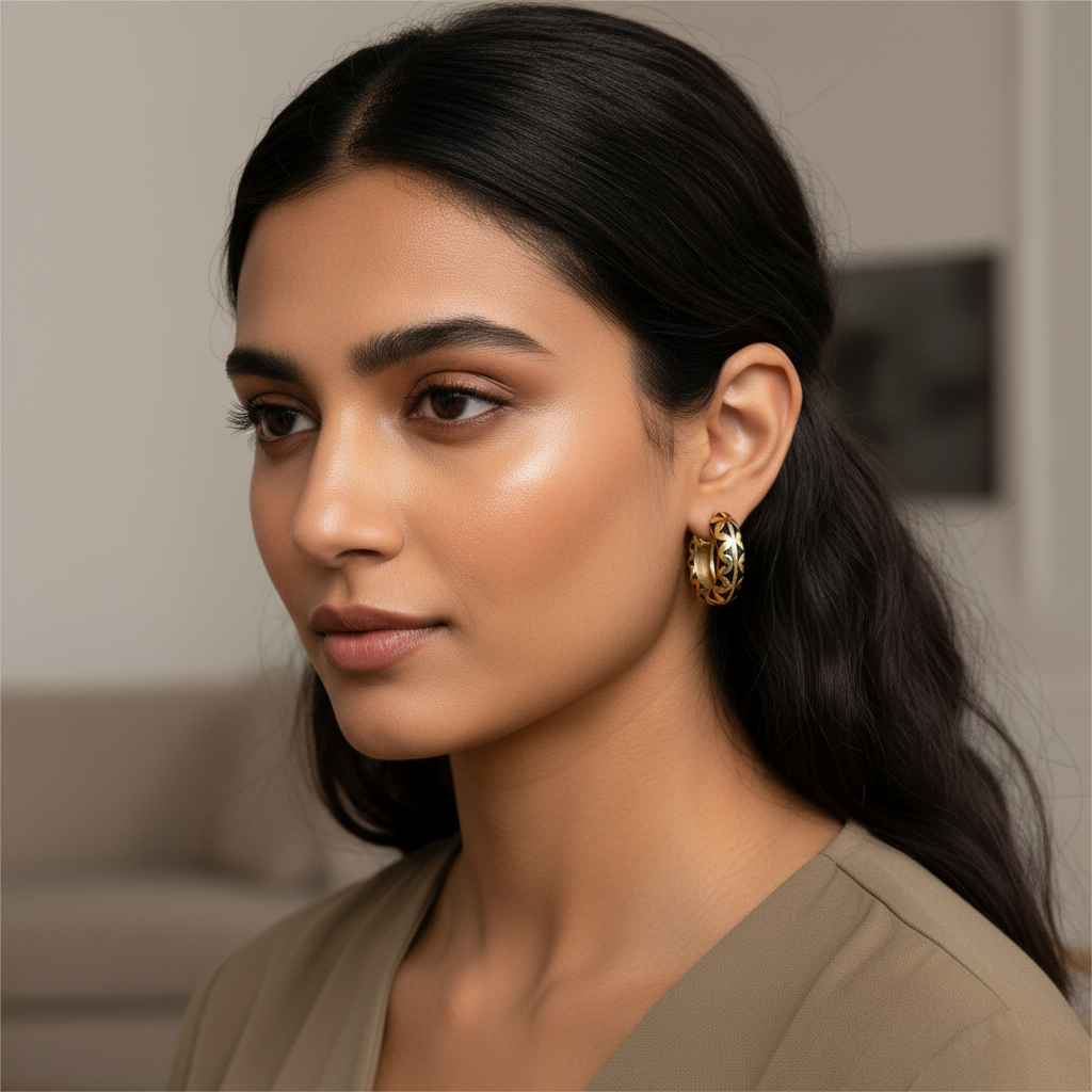 Mosaic Dream Hoops- Black