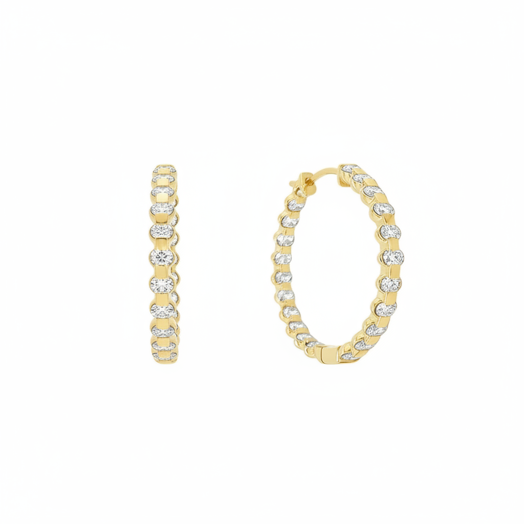 Enchanted Oval Hoops