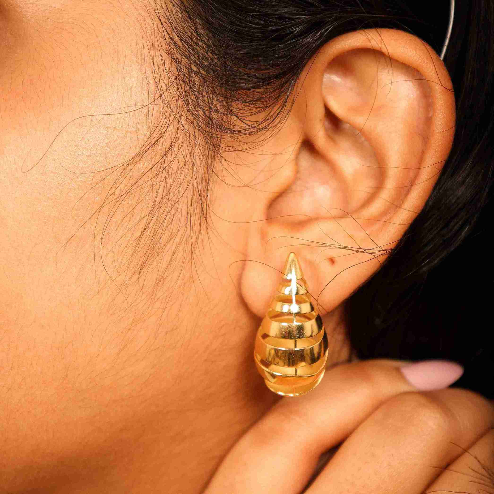 Whispering Drop Wrap Earrings