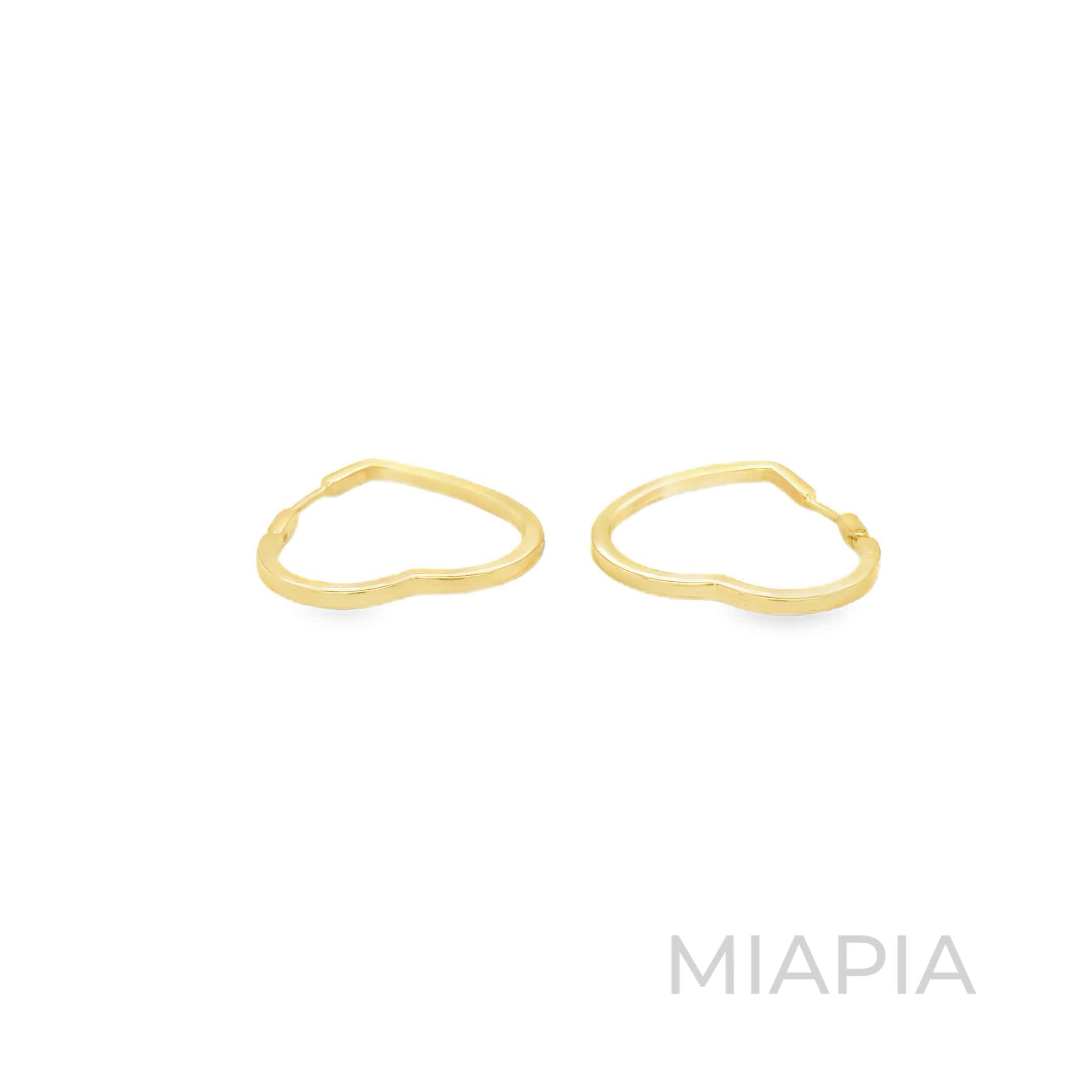 Heartline Hoop Earrings