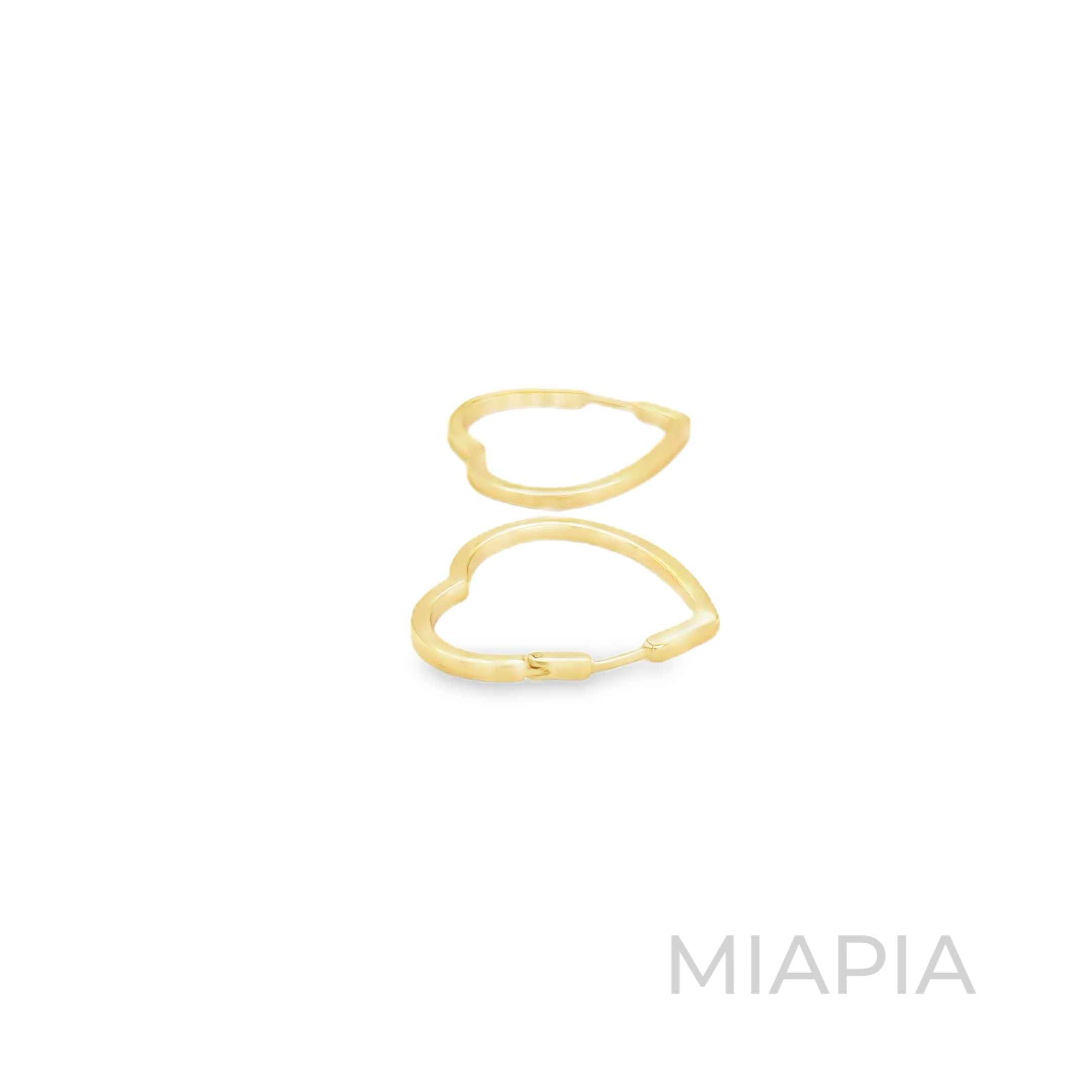 Heartline Hoop Earrings