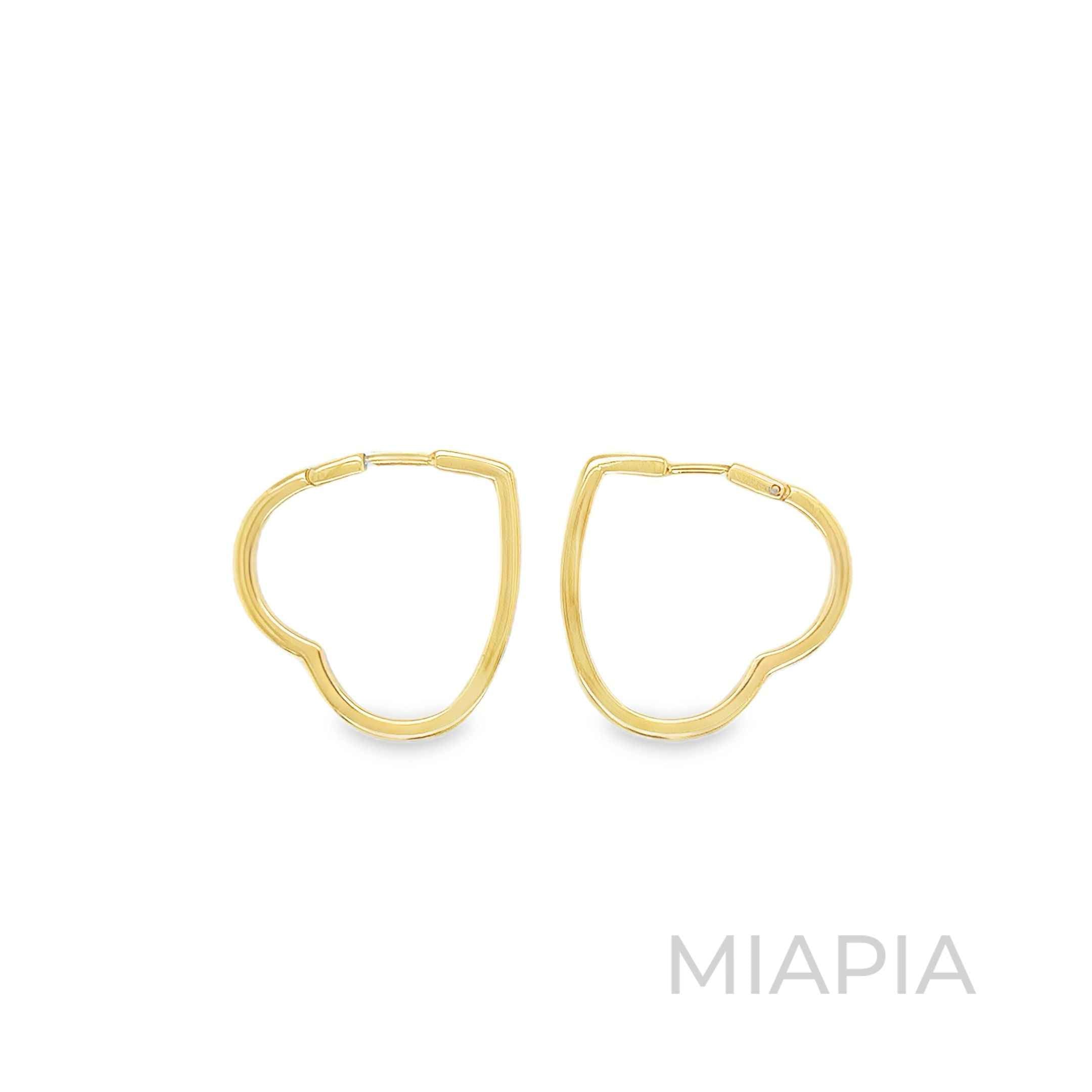 Heartline Hoop Earrings