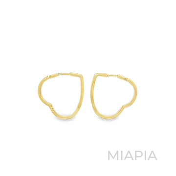 Heartline Hoop Earrings