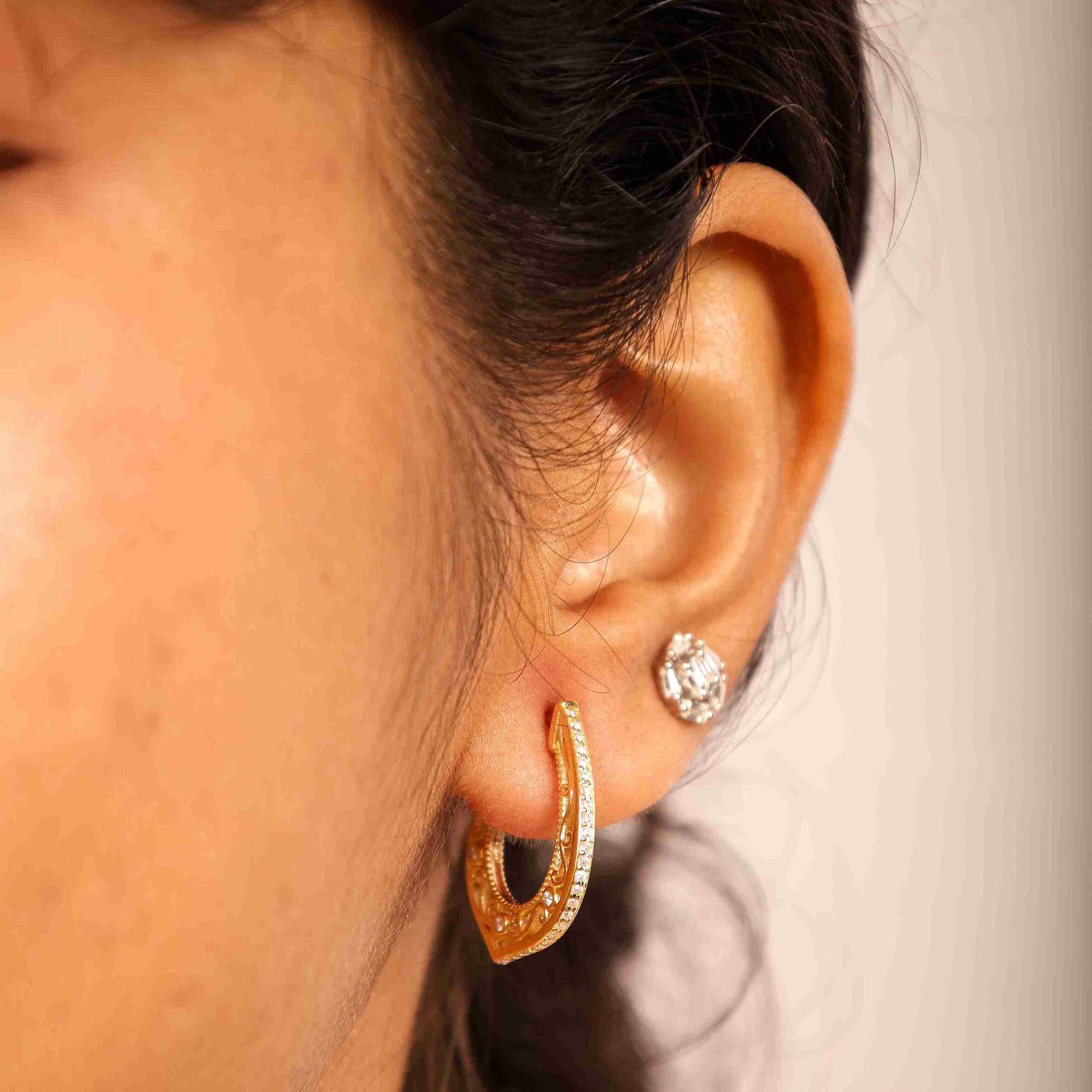 Baroque Elegance Hoops