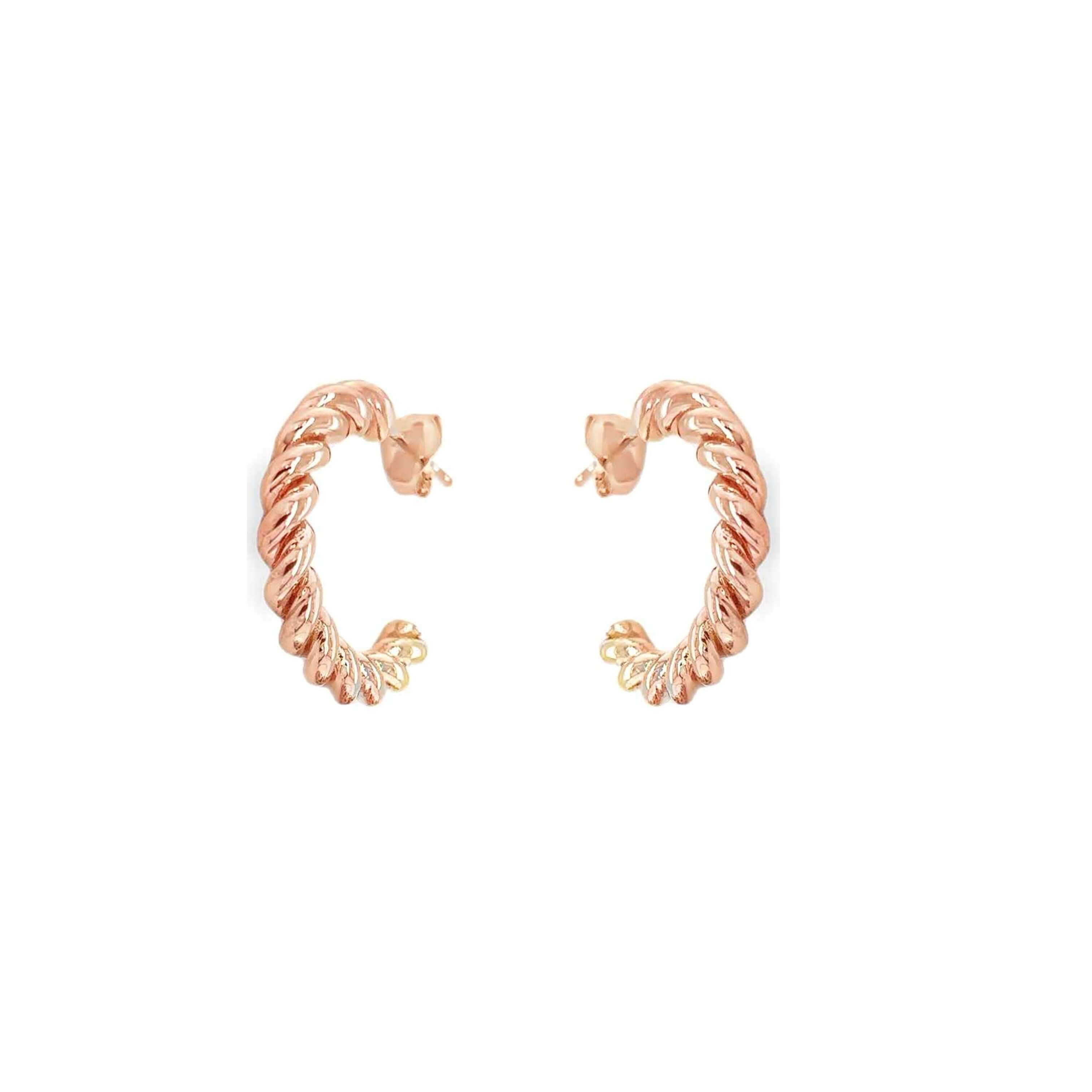 Rosette Spiral Earrings