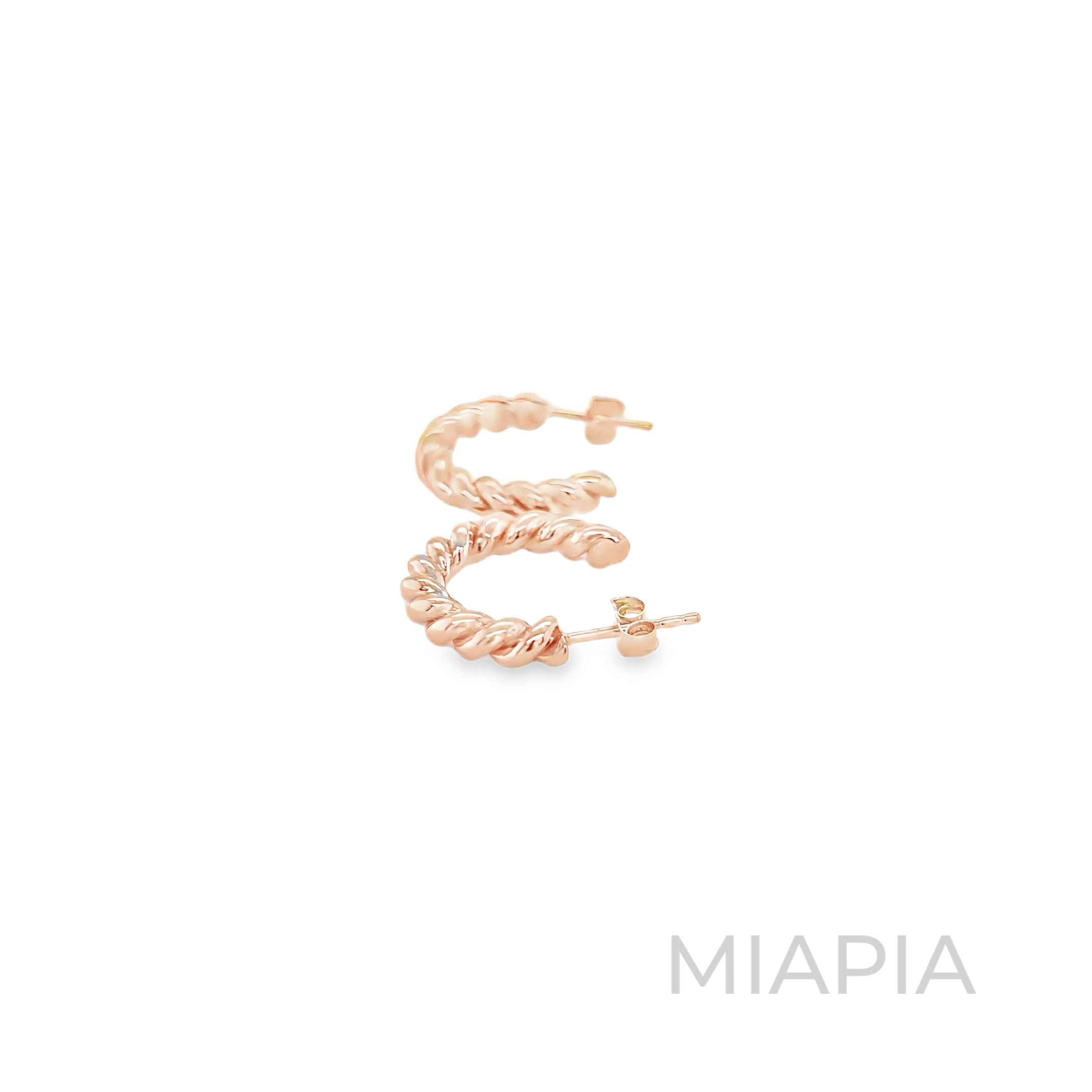 Rosette Spiral Earrings