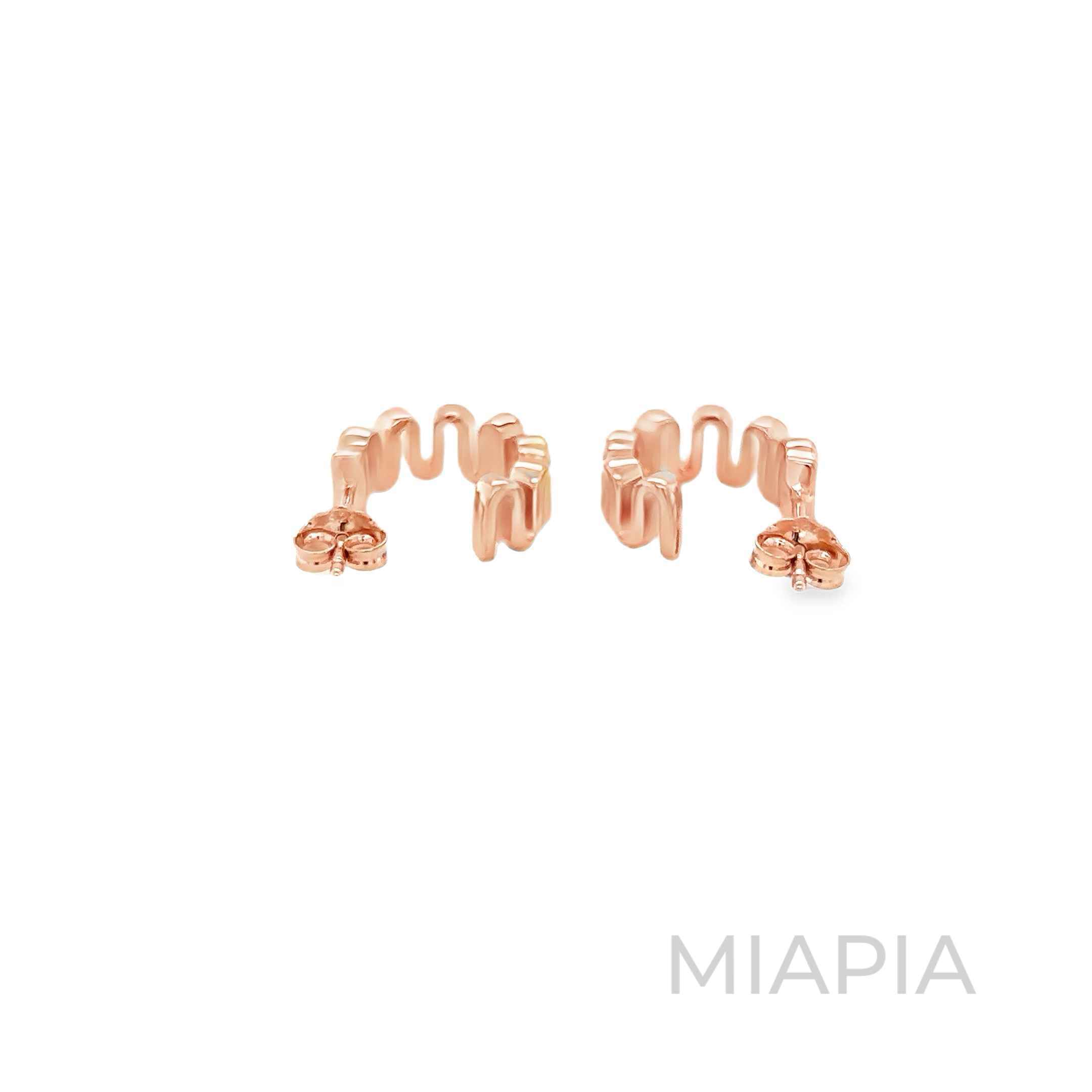 Ribbon Curve Earrings