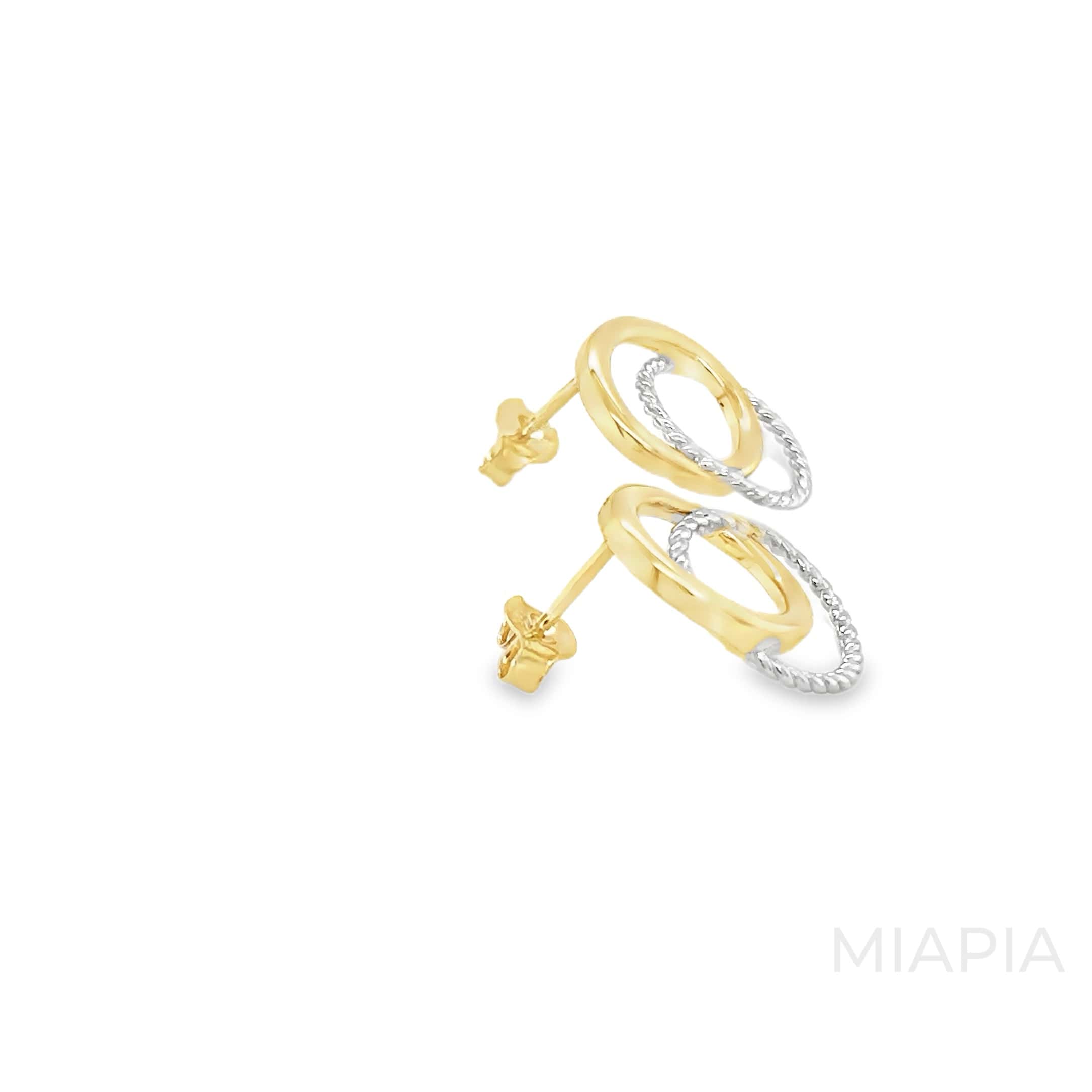 Interlace Dual-Tone Studs