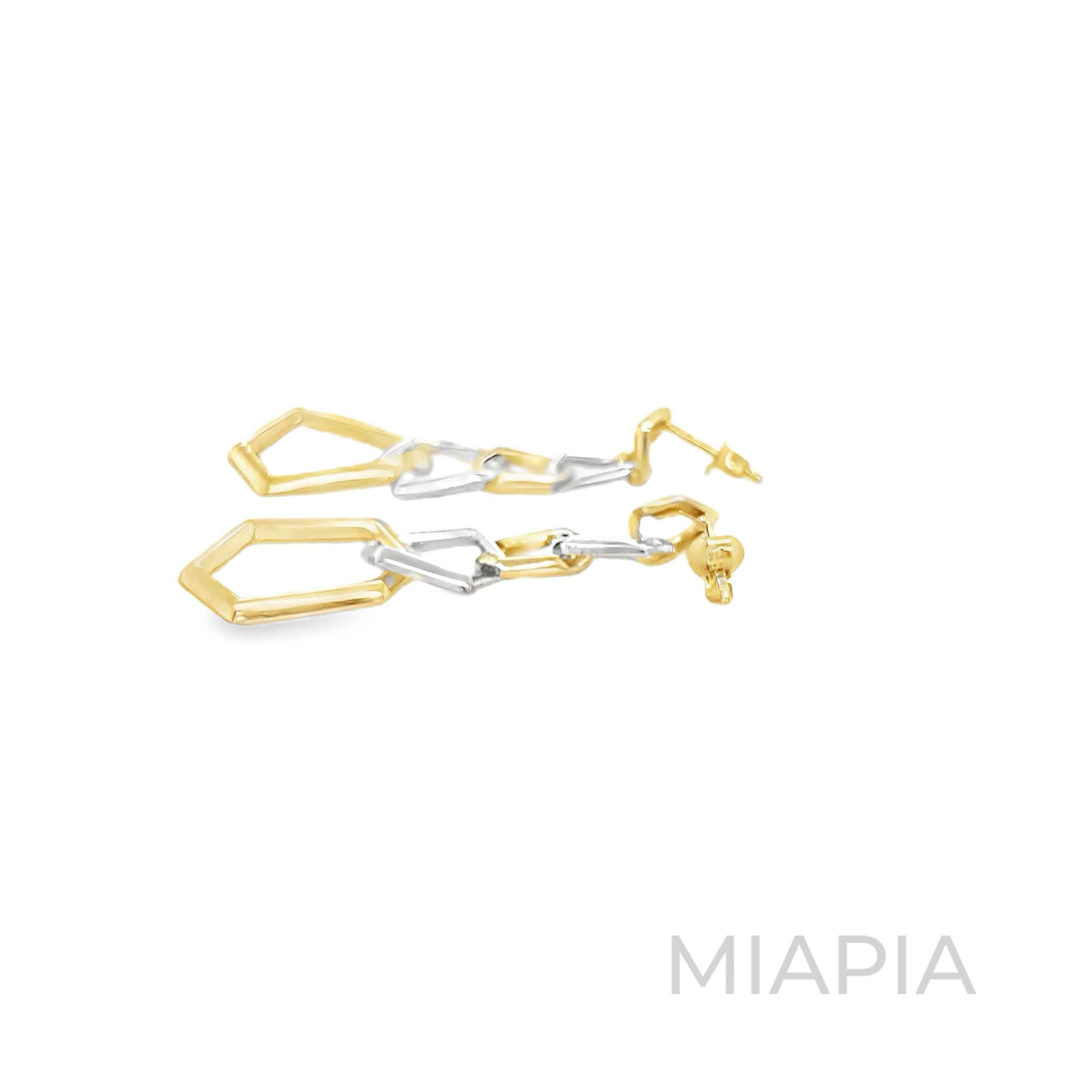 Geo-Link Chain Earrings