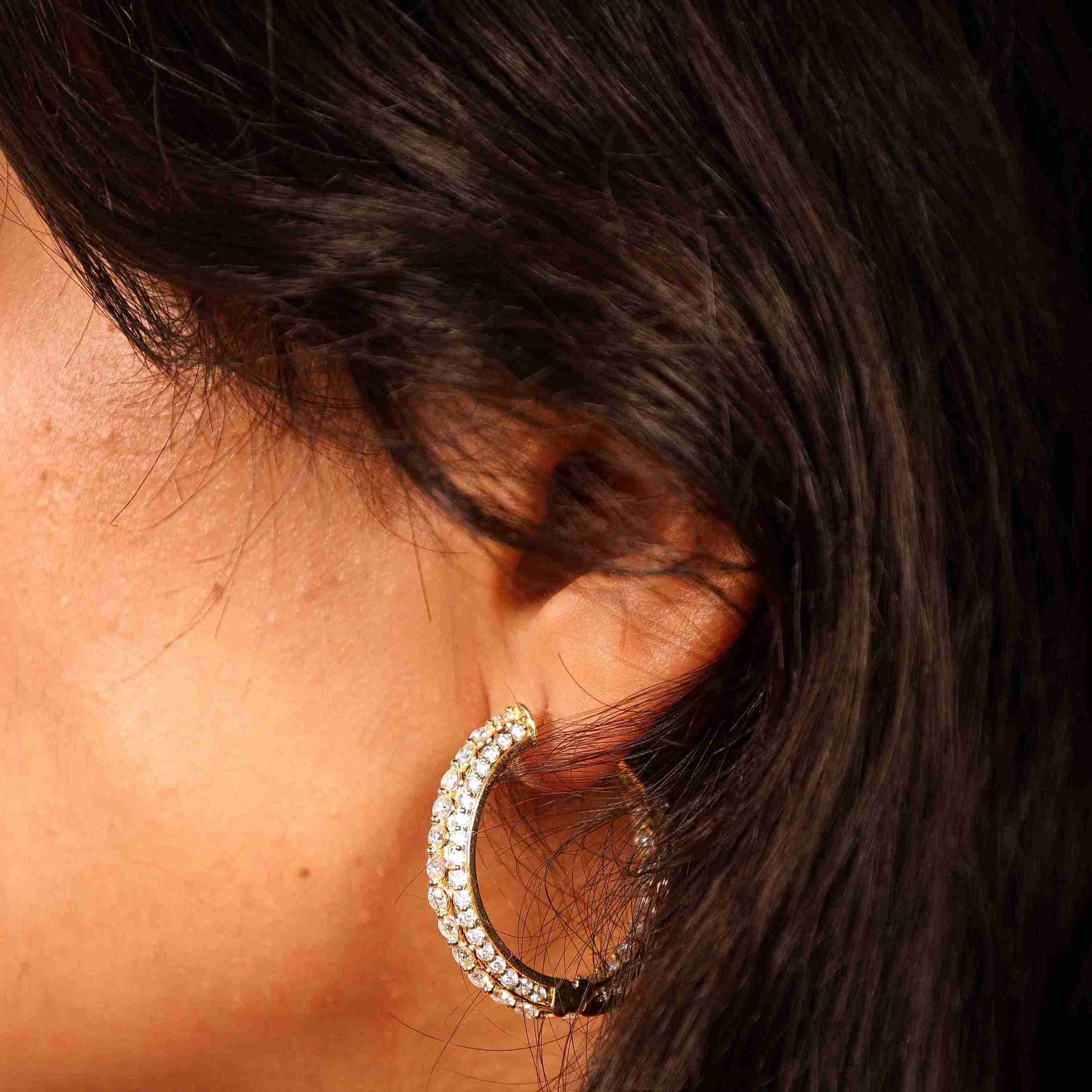 Celestial Sparkle Hoops-Large