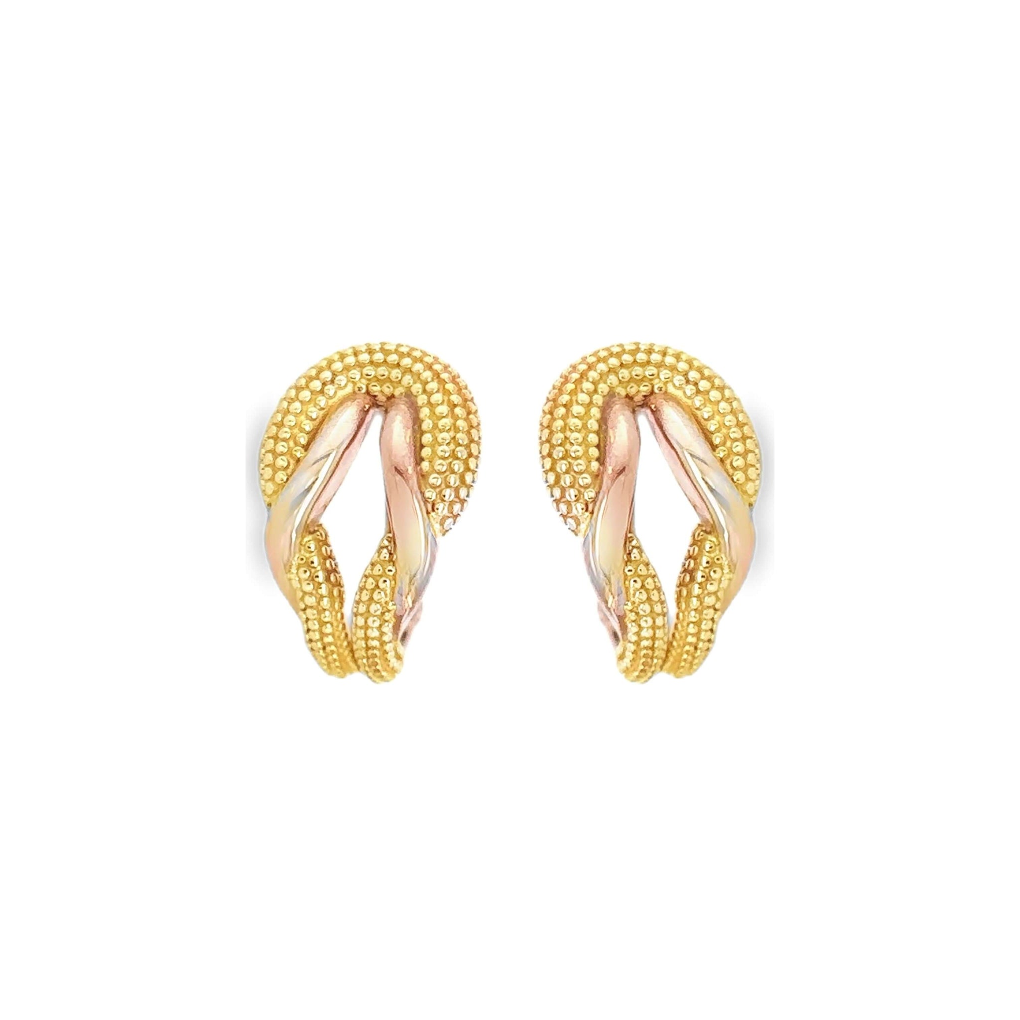 Dual Flow Stud Earrings