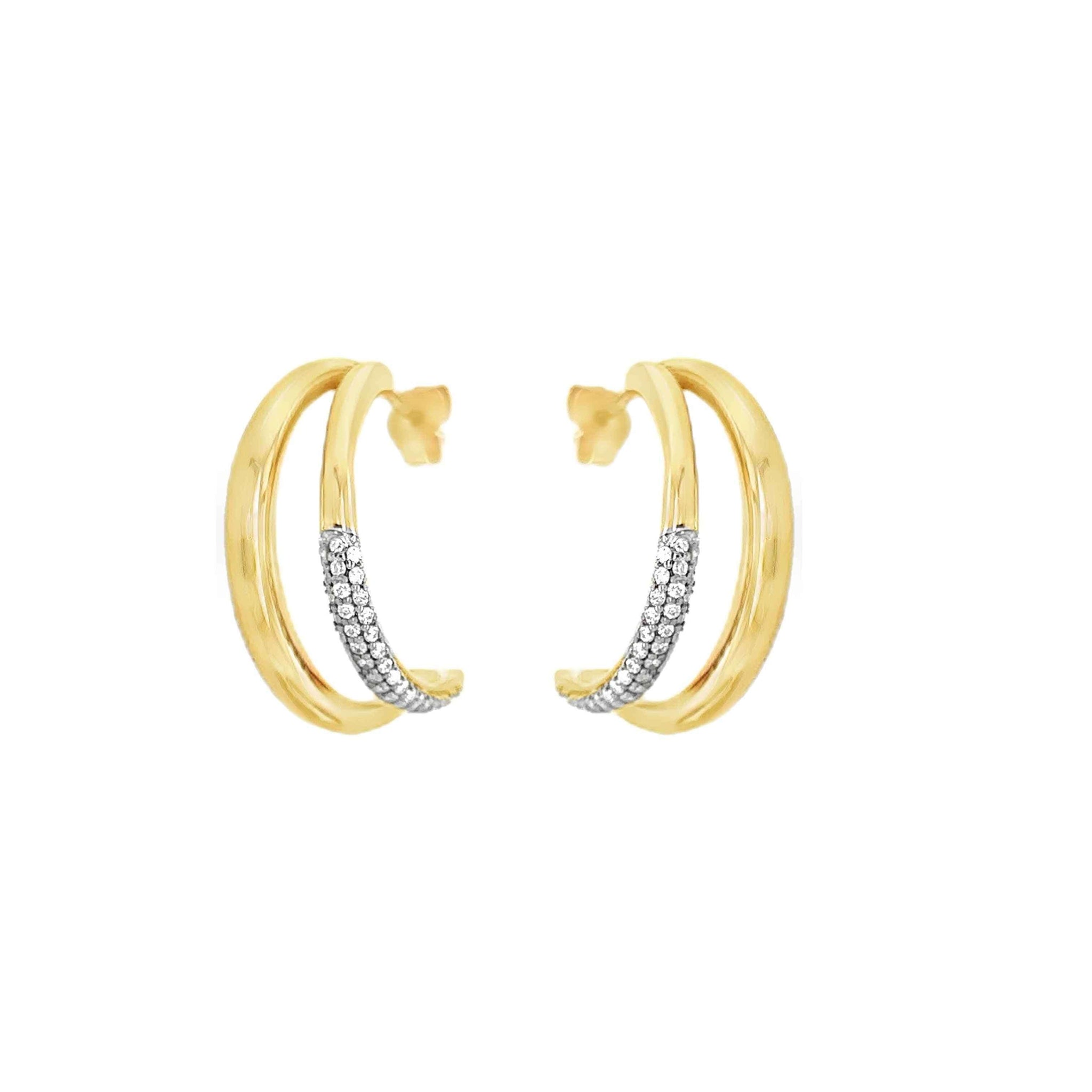 Radiance Dual Band Earrings