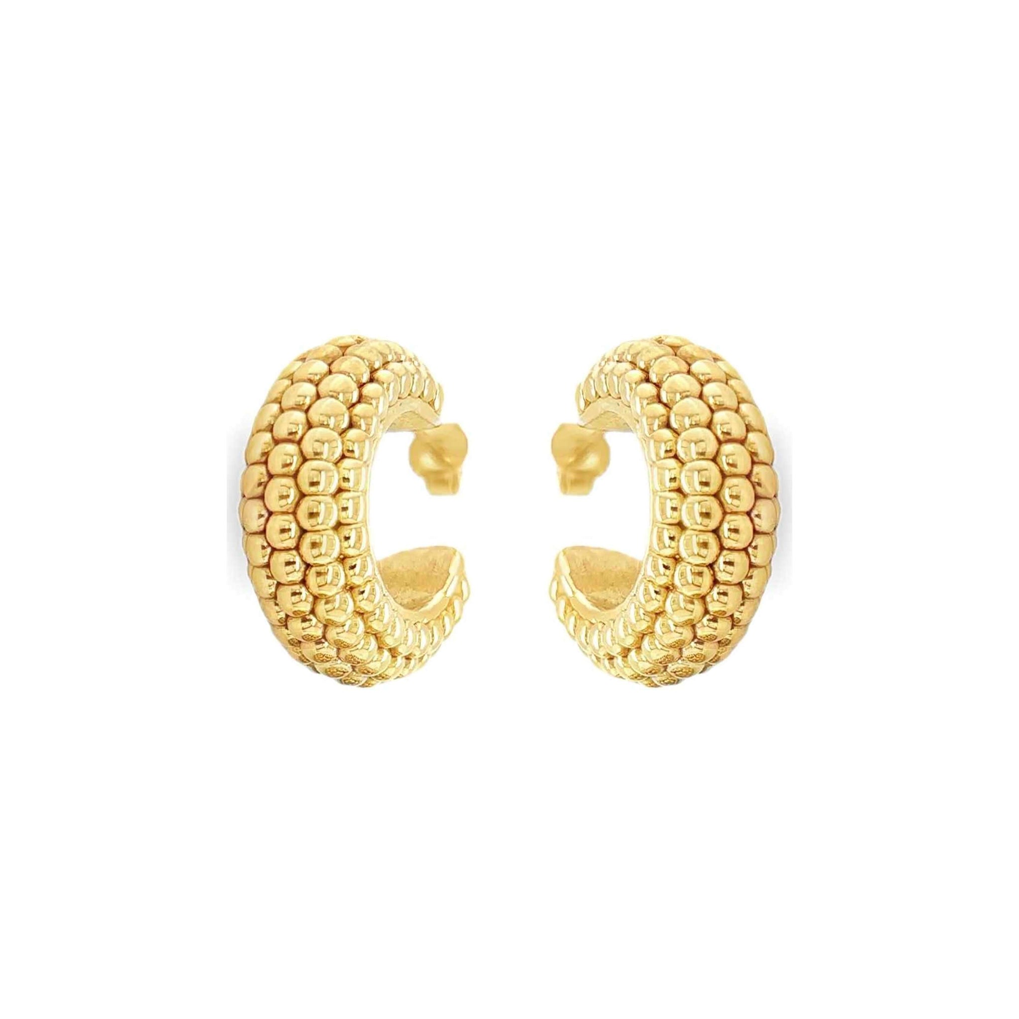 Beaded Luxe Hoop Earrings