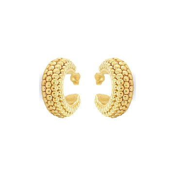 Beaded Luxe Hoop Earrings