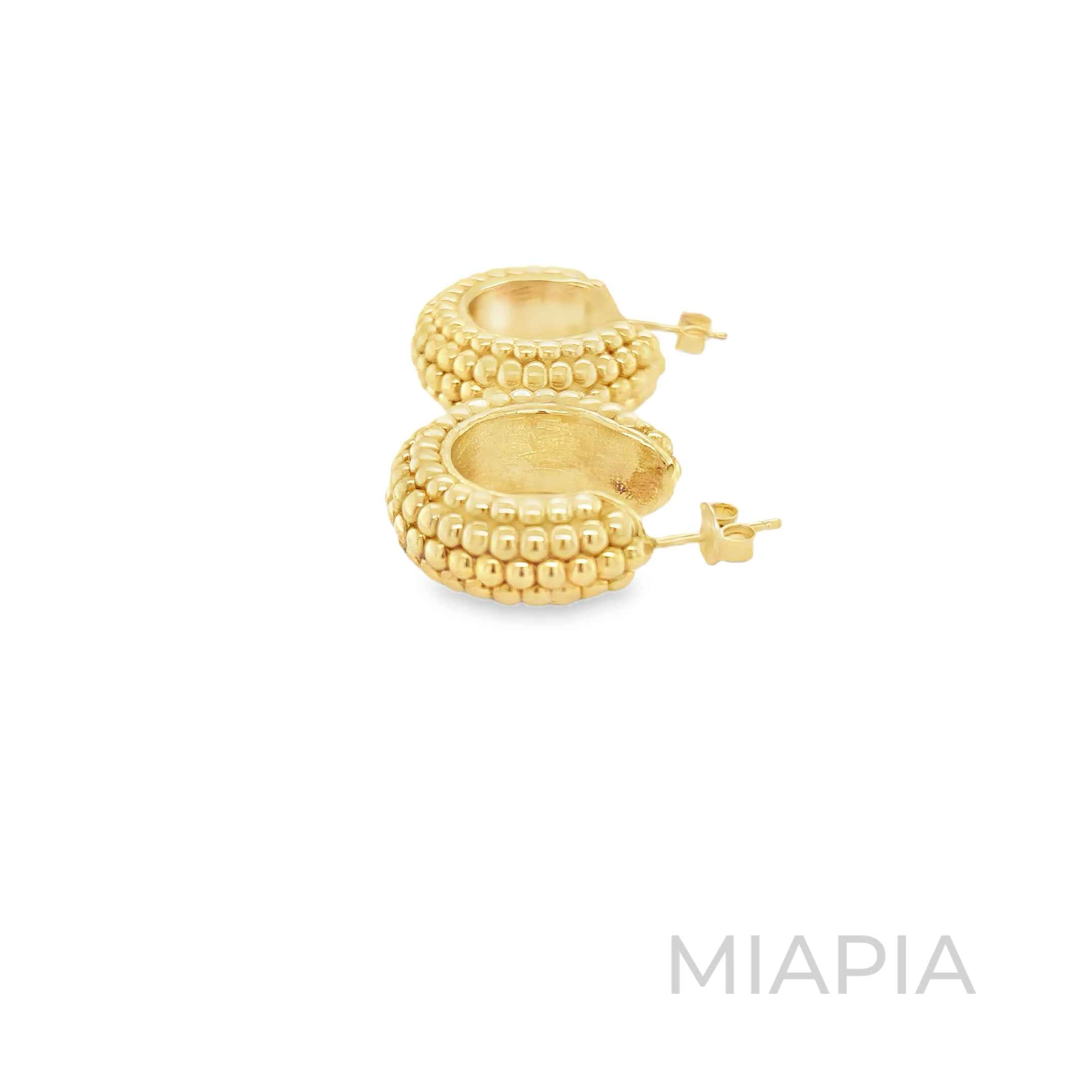 Beaded Luxe Hoop Earrings