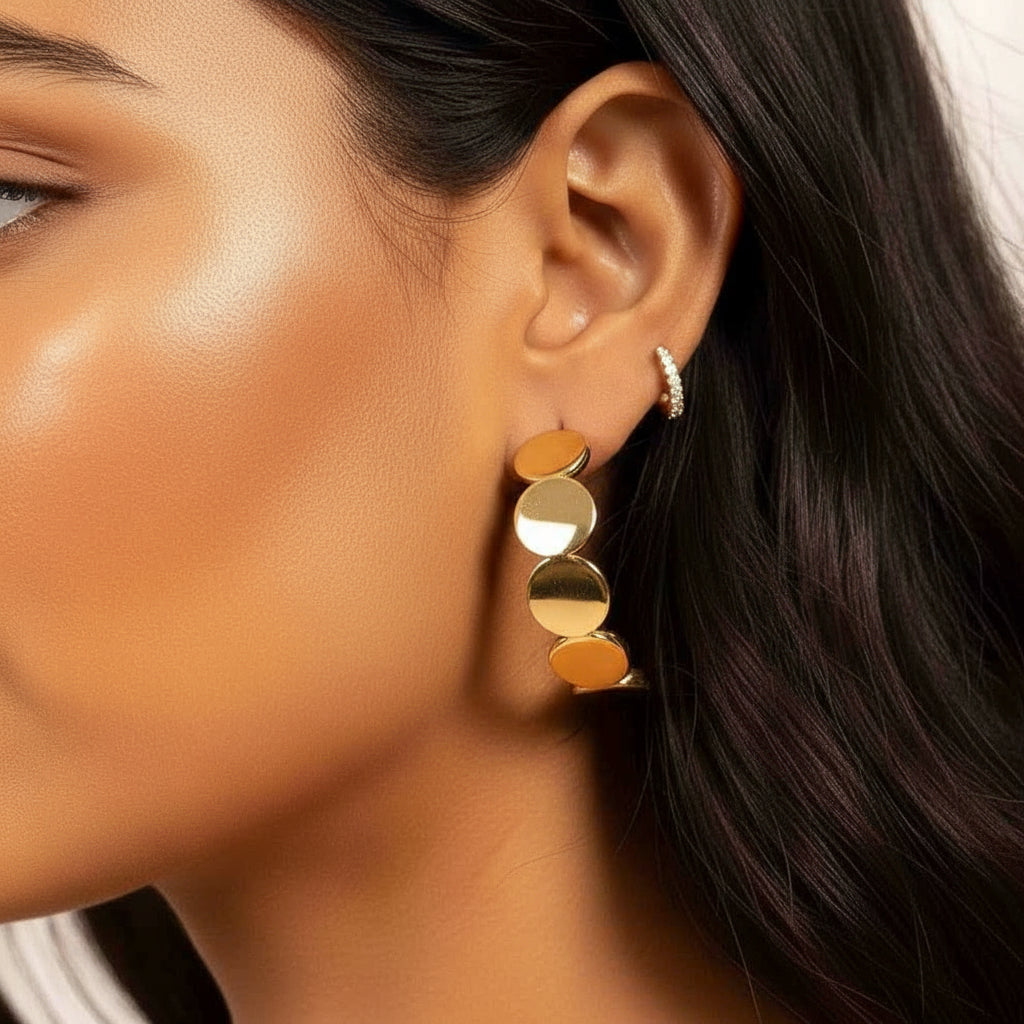 Golden Orbit Hoops