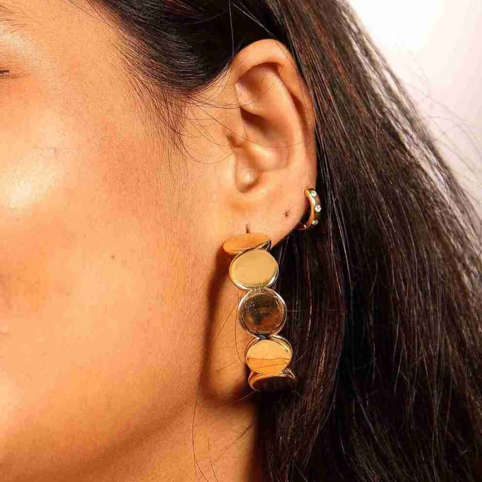 Golden Orbit Hoops