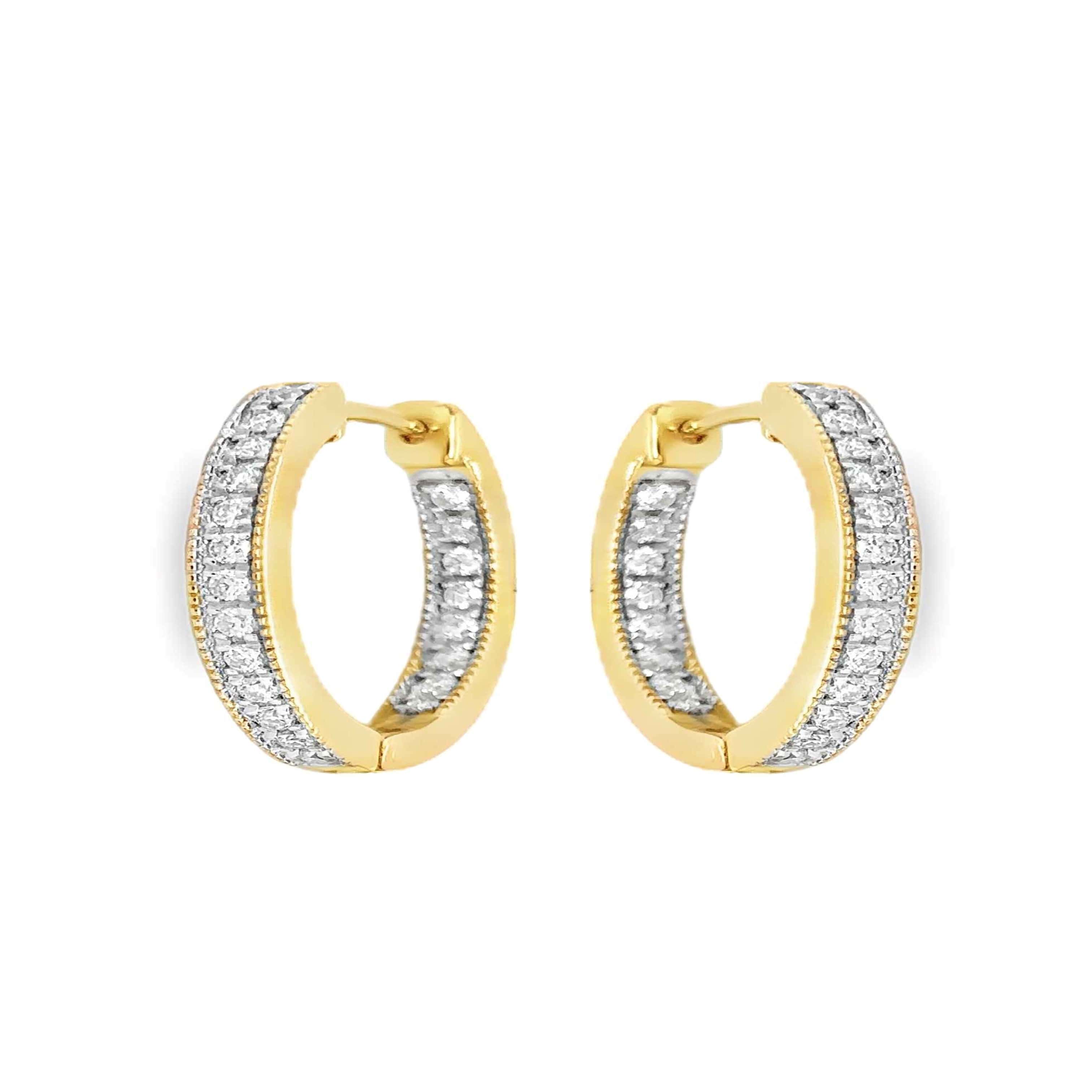 Radiant Pave' Hoops