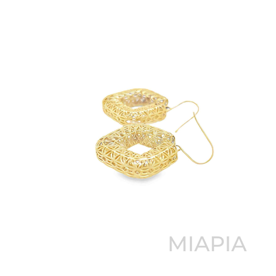 Geometric Filigree Drop Earrings