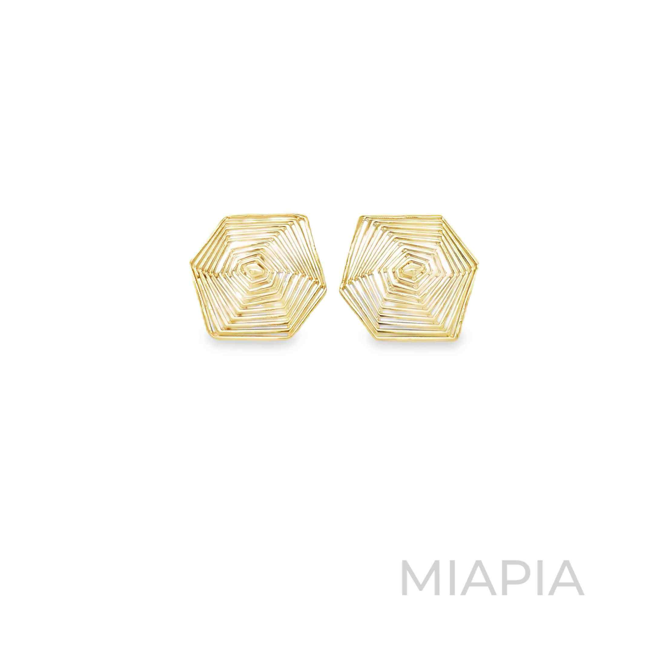 Geometric Spiral Studs