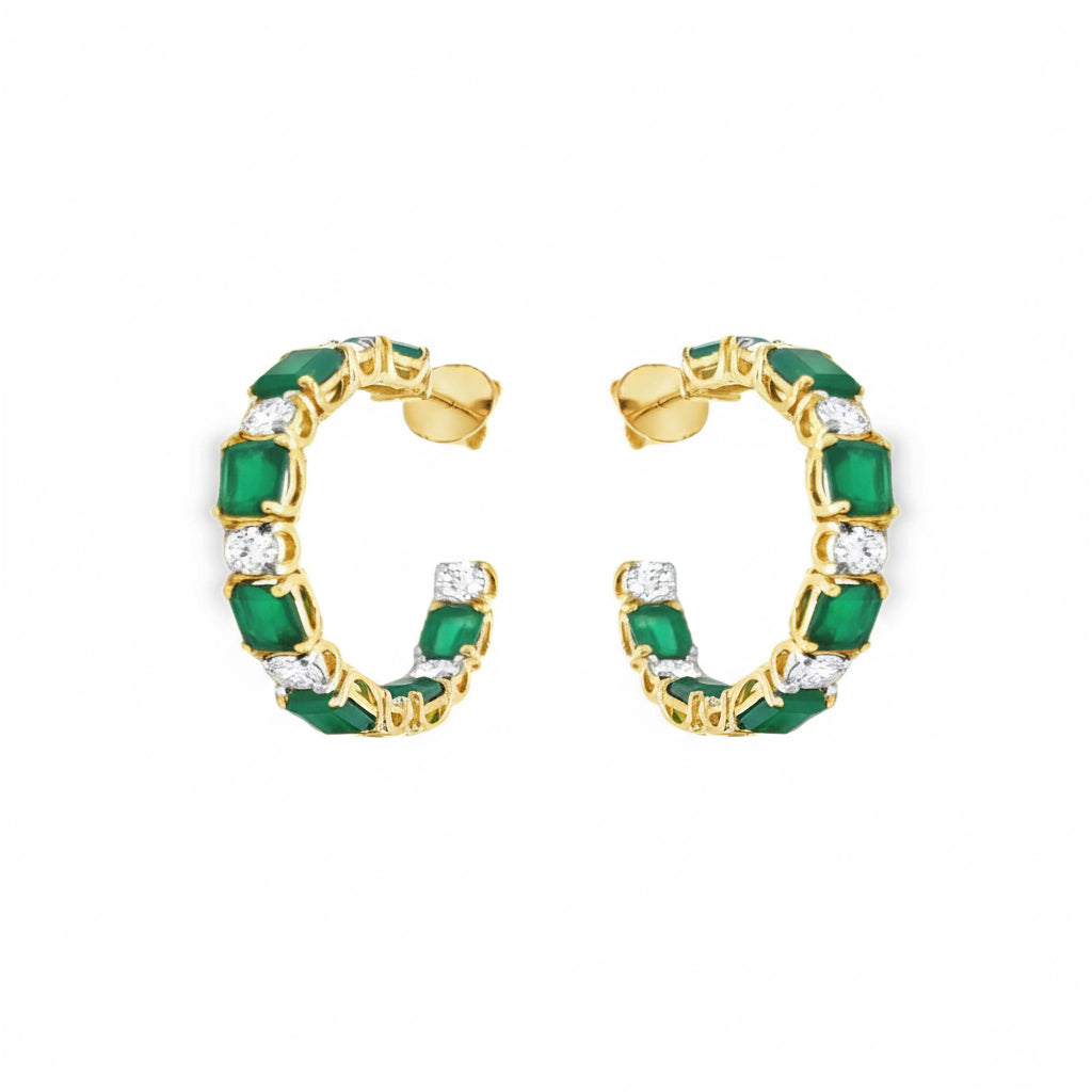 Emerald Enchant Hoops