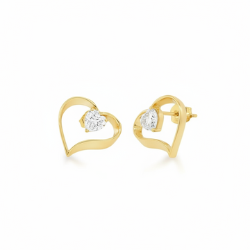 Heartbeat Stud Earrings