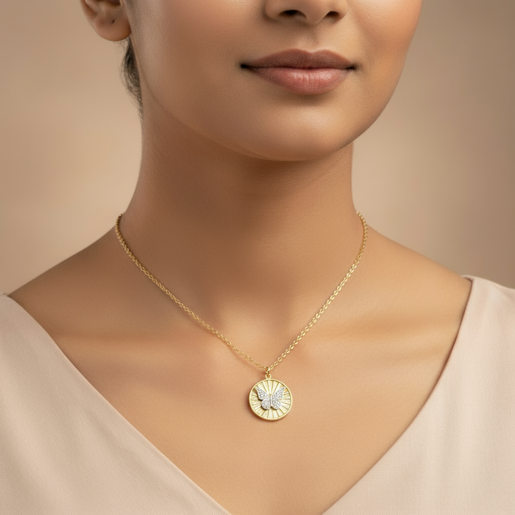 Luminous Butterfly Pendant