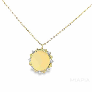 Radiant Sunburst Engravable Pendant