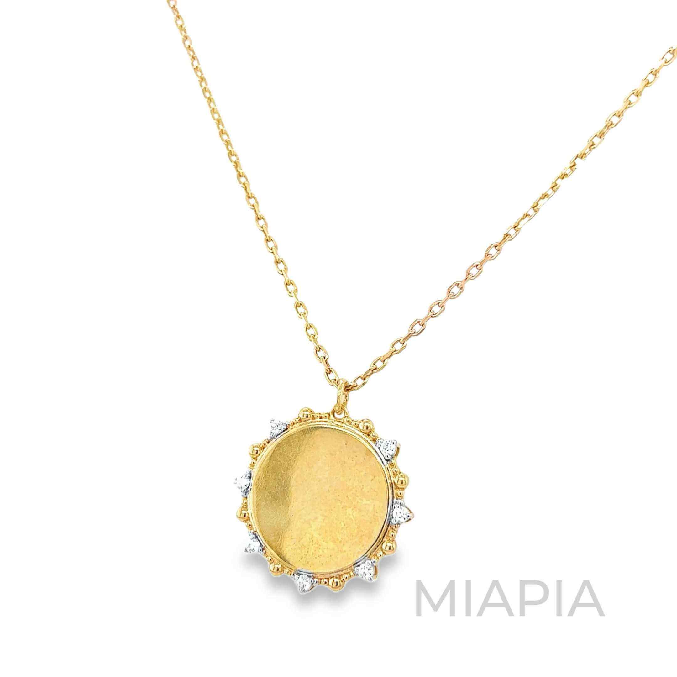 Radiant Sunburst Engravable Pendant
