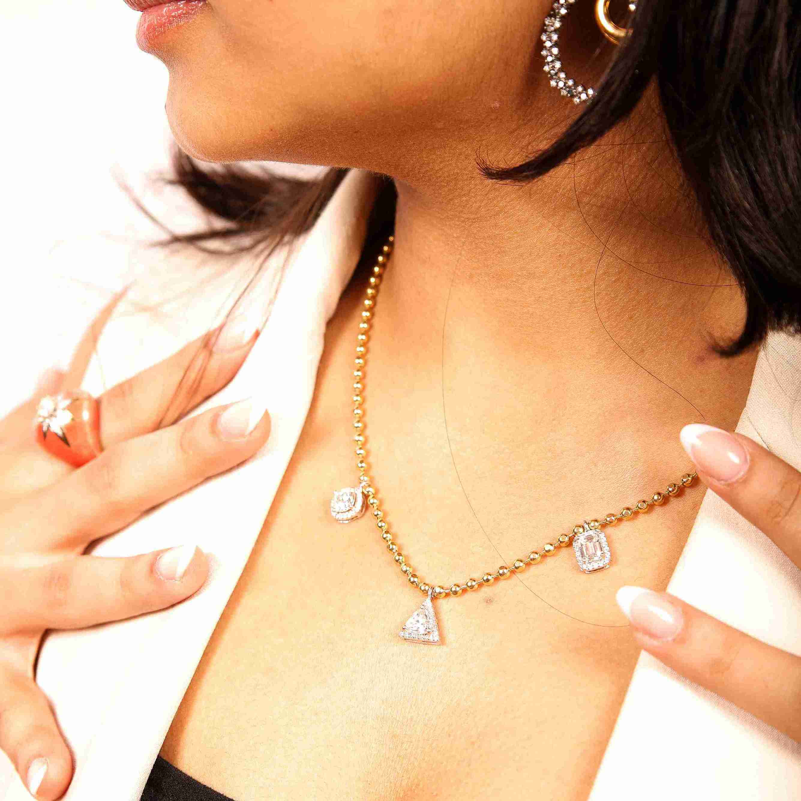 Lustre Charm Solitaire Necklace