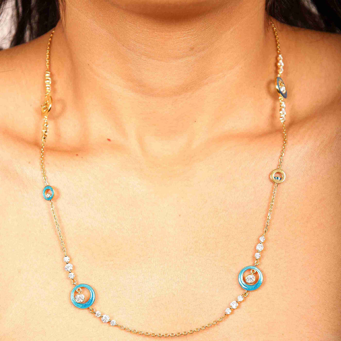 Azure Chain Necklace